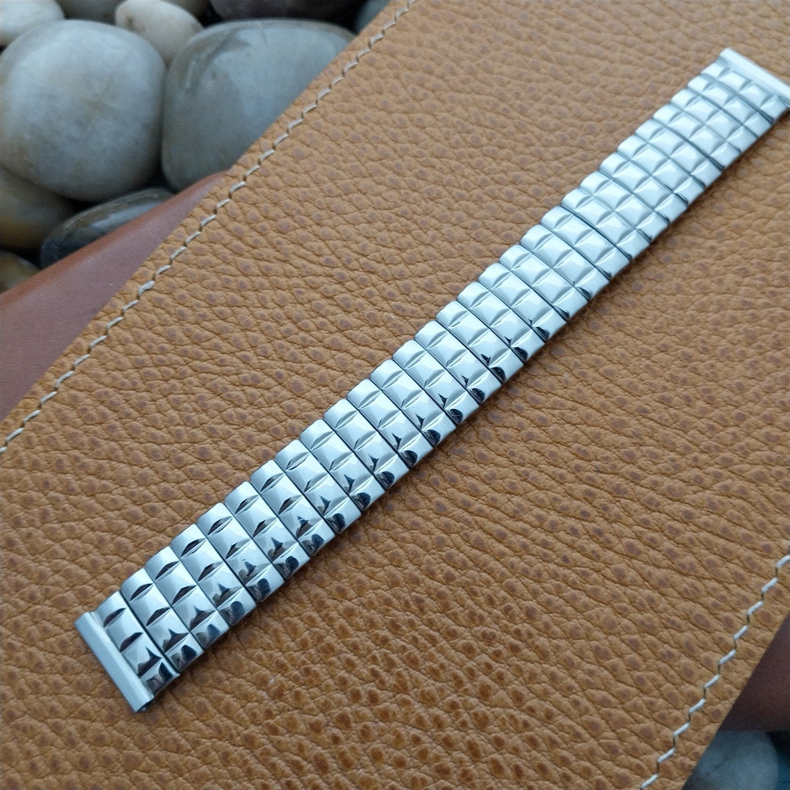 5/8 Foster USA 50s Stainless Steel Scissor-Expansion nos Vintage Watch Band