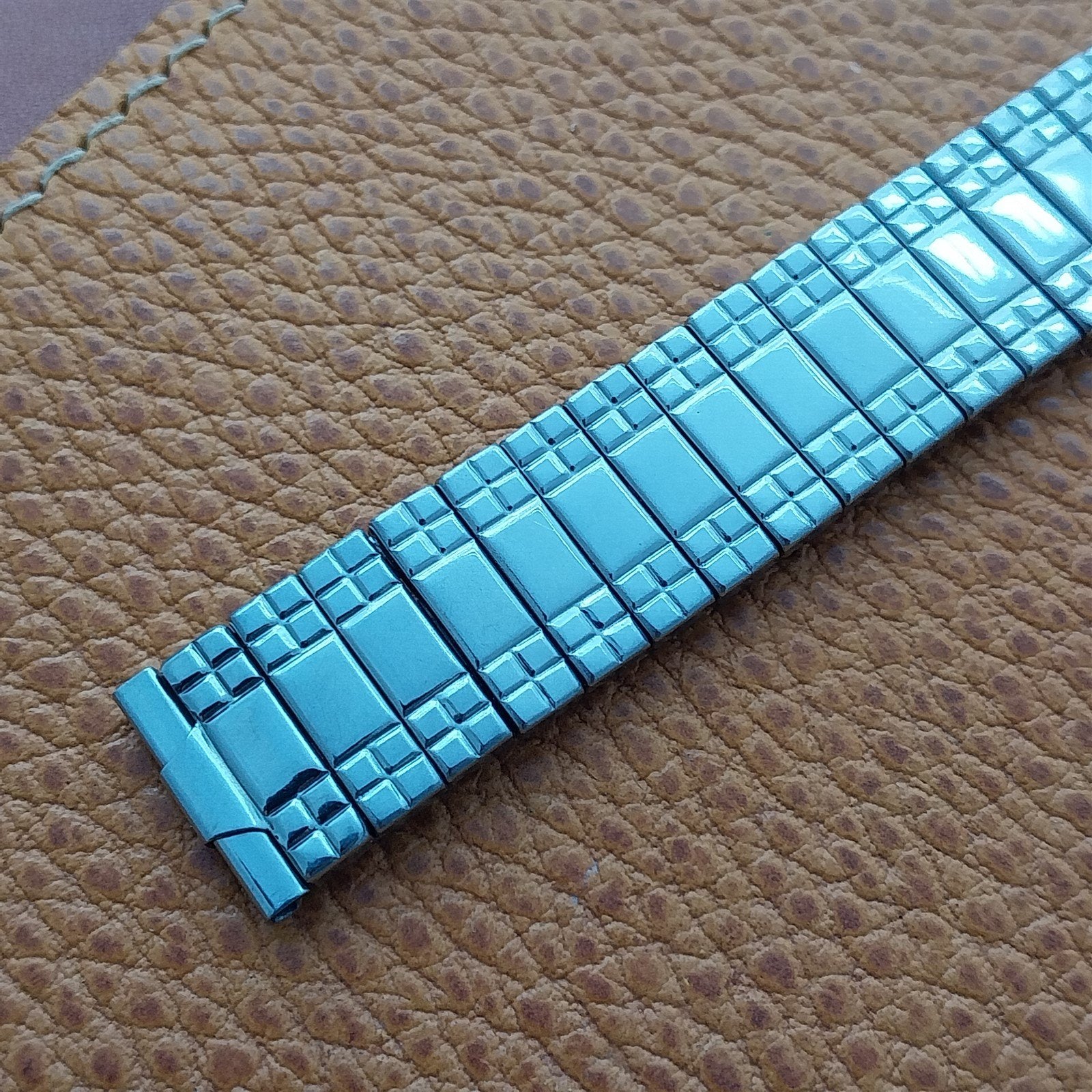 Foster USA Stainless Steel NOS Expansion Short 50s Vintage Watch Band 16mm-19mm