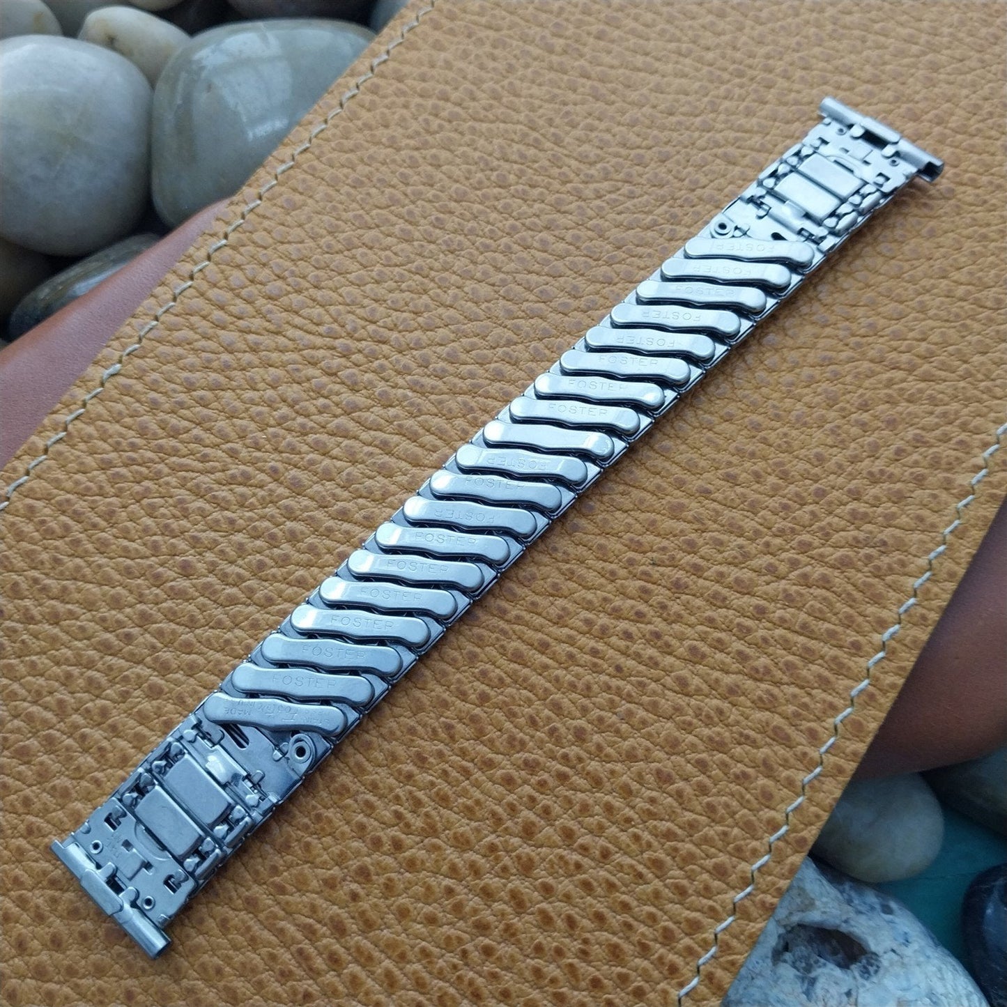 Foster USA Stainless Steel NOS Expansion 1950s Vintage Watch Band 16mm-19mm