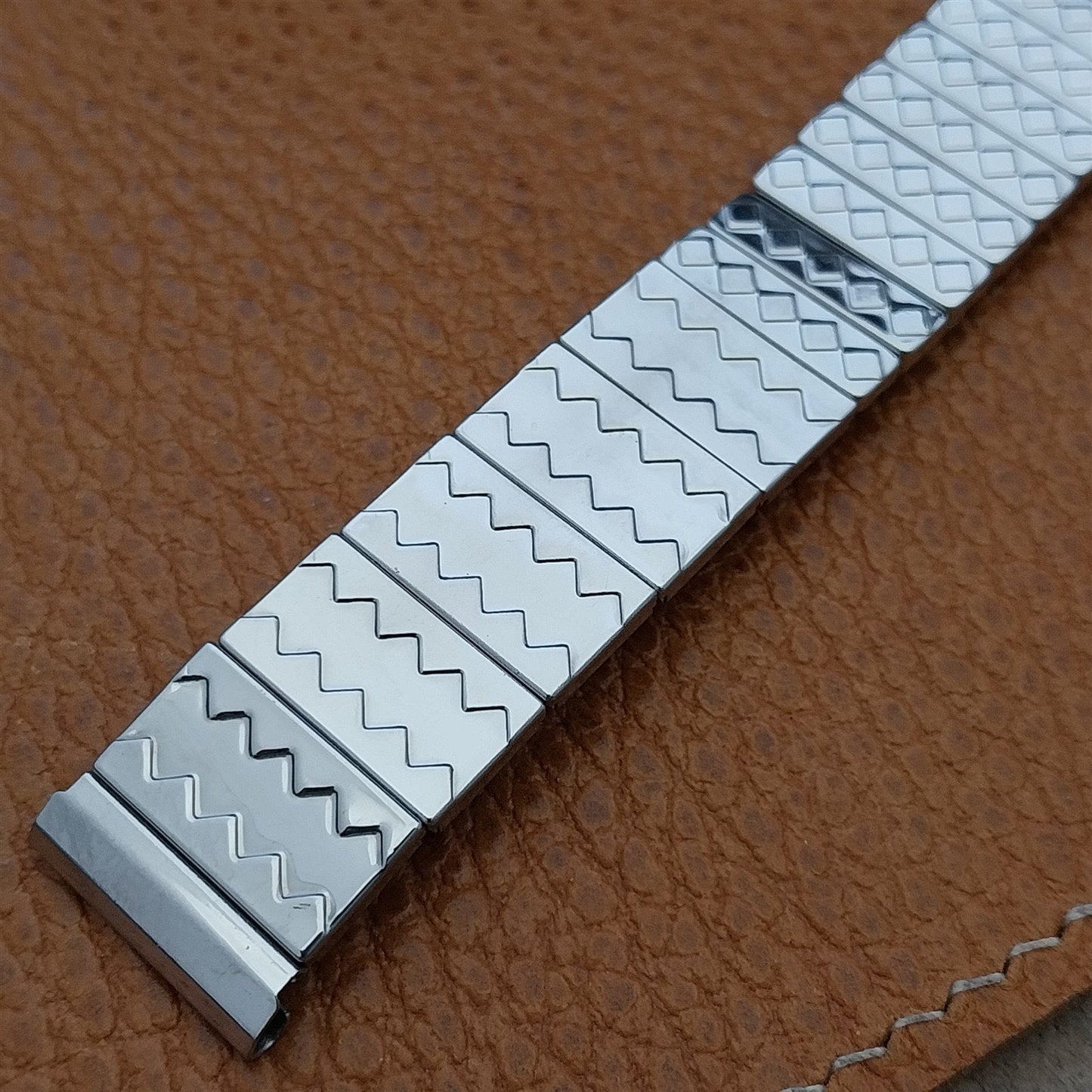 Vintage 17.2mm Glen Stainless Steel Expansion Unused Classic 1950s Watch Band