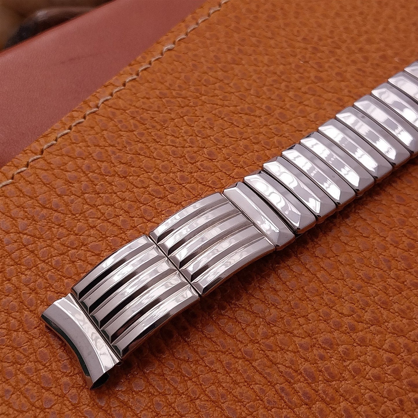 Classic MCM 5/8" Glen Stainless Steel Expansion Unused 1950s Vintage Watch Band