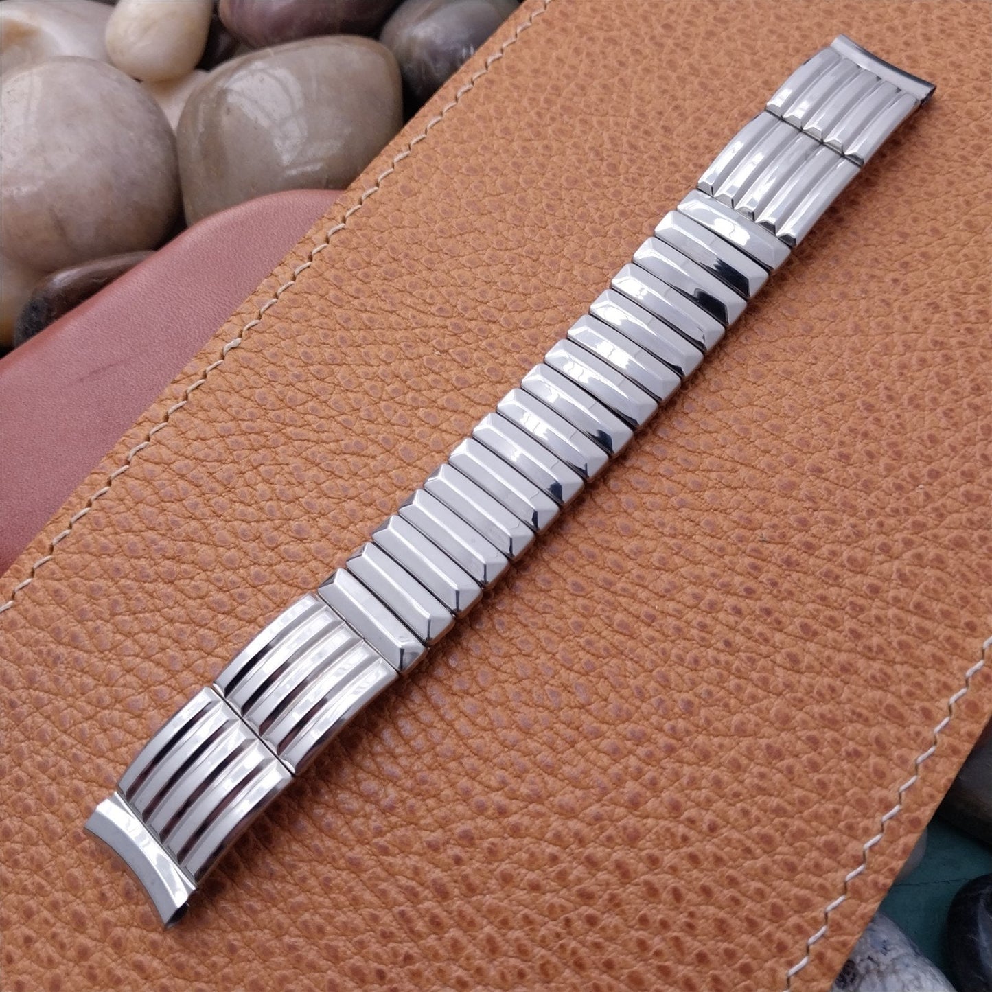 Classic MCM 5/8" Glen Stainless Steel Expansion Unused 1950s Vintage Watch Band