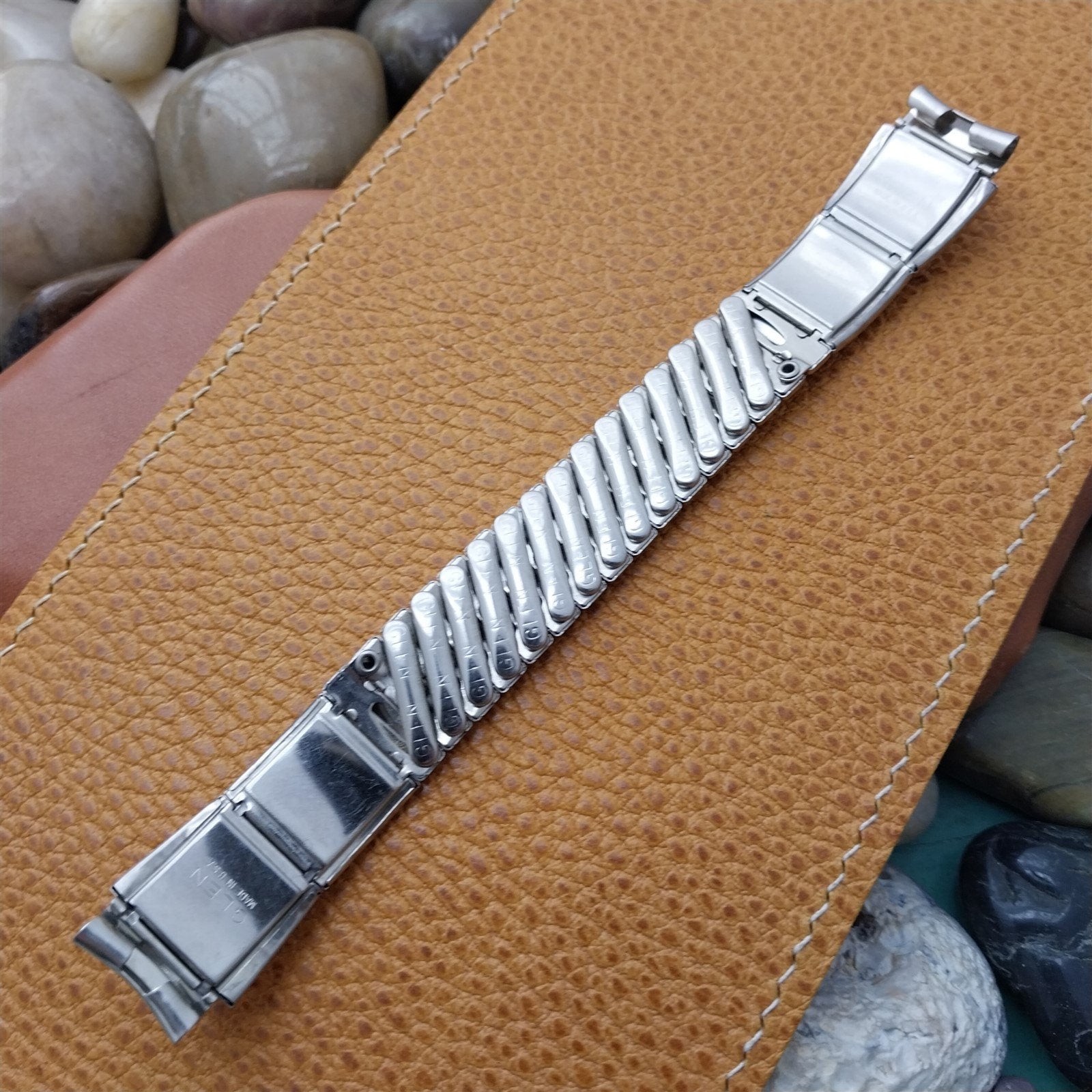Glen USA Stainless Steel Expansion nos MCM deluxe 1950s Vintage Watch Band
