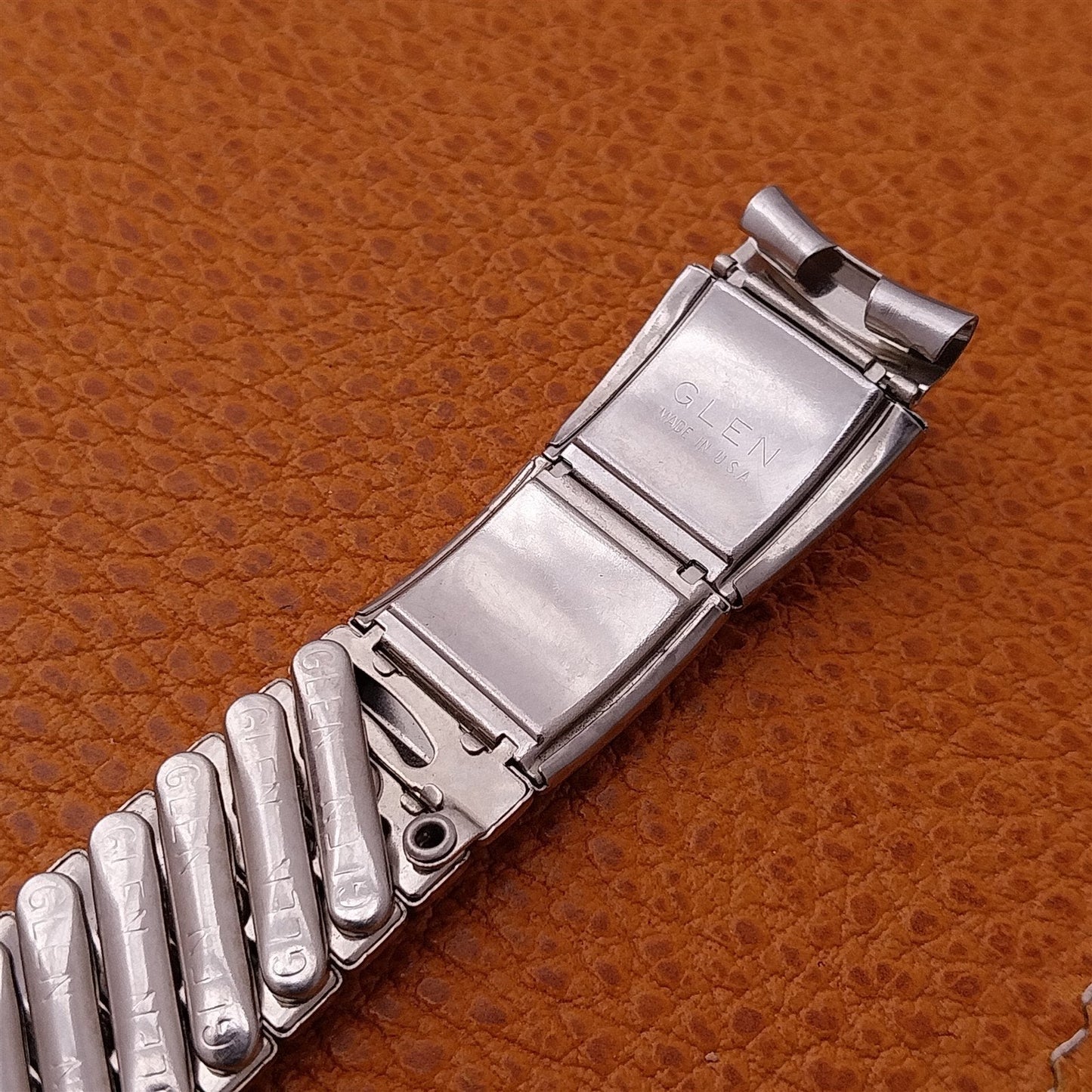 Glen USA Stainless Steel Expansion nos MCM deluxe 1950s Vintage Watch Band