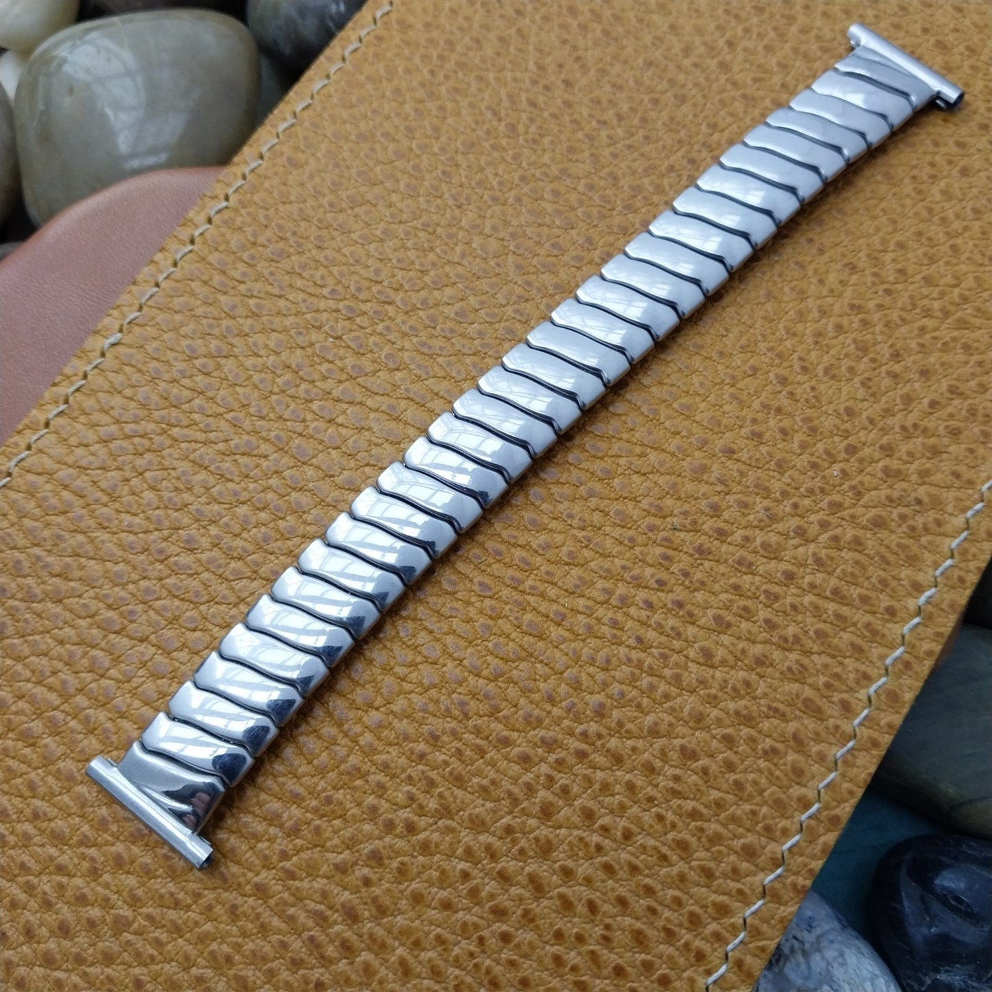 Glen USA Stainless Steel Expansion nos Short 1950s Vintage Watch Band 13mm-19mm