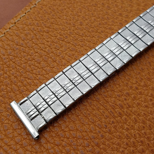 Stainless Steel Scissor-Expansion Long nos Foster USA 1950s Vintage Watch Band