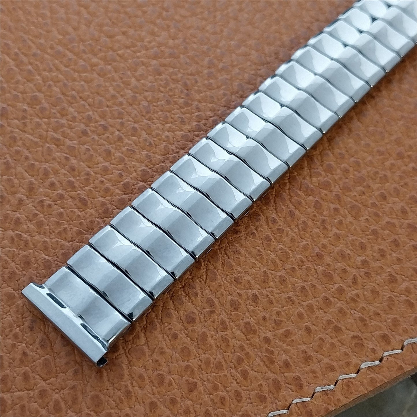 17.2mm Mel USA Stainless Steel Expansion nos Unused 1950s Vintage Watch Band