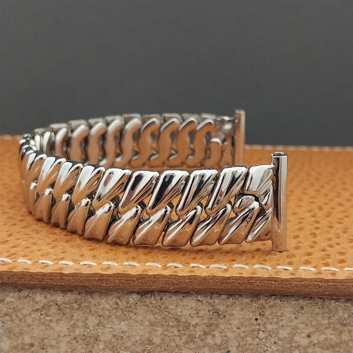 1940s Vintage Bretton 19mm 18mm 16mm Stainless Steel Stretch Unused Watch Band