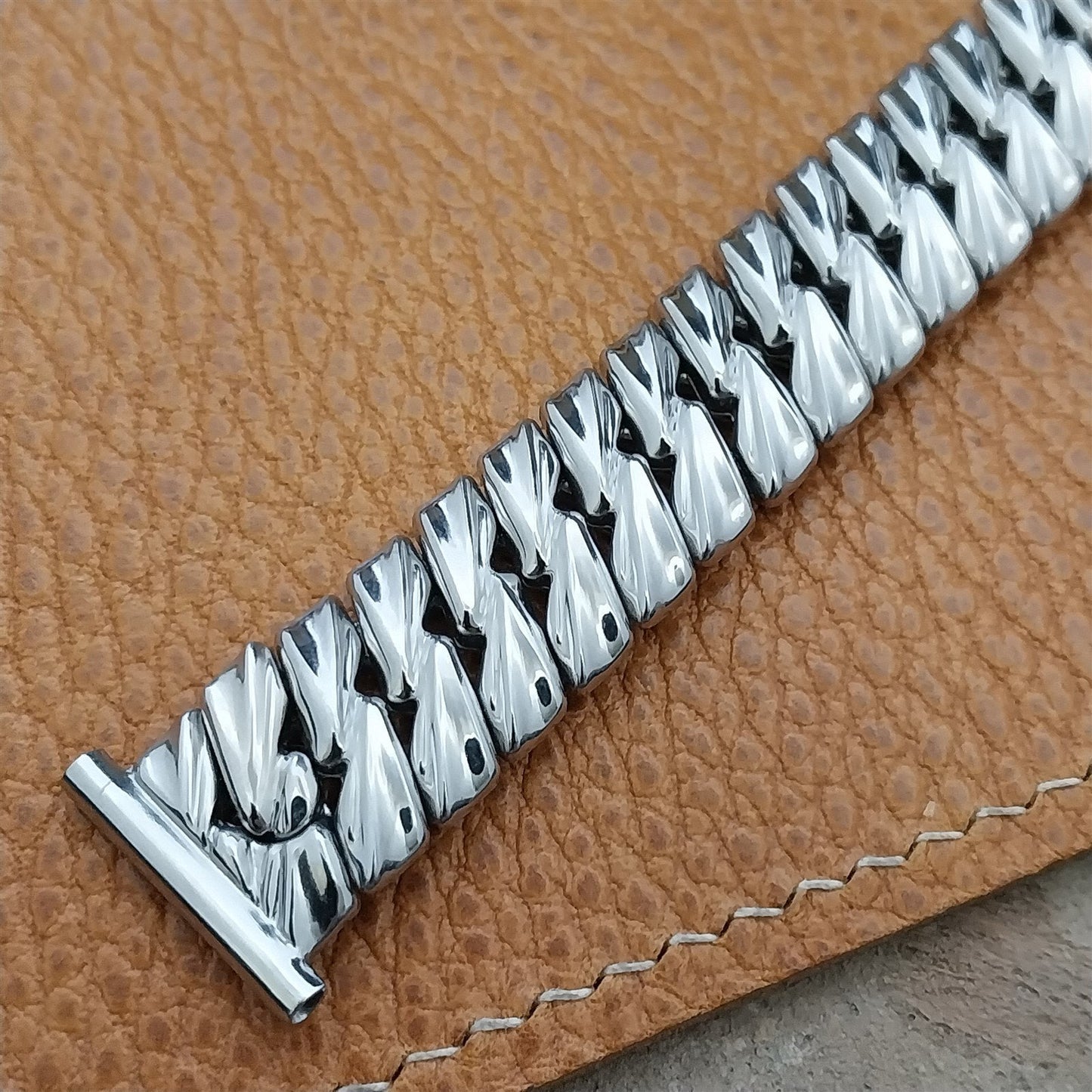 19mm 18mm 1940s Bretton Stainless Steel Expansion Unused Vintage Watch Band