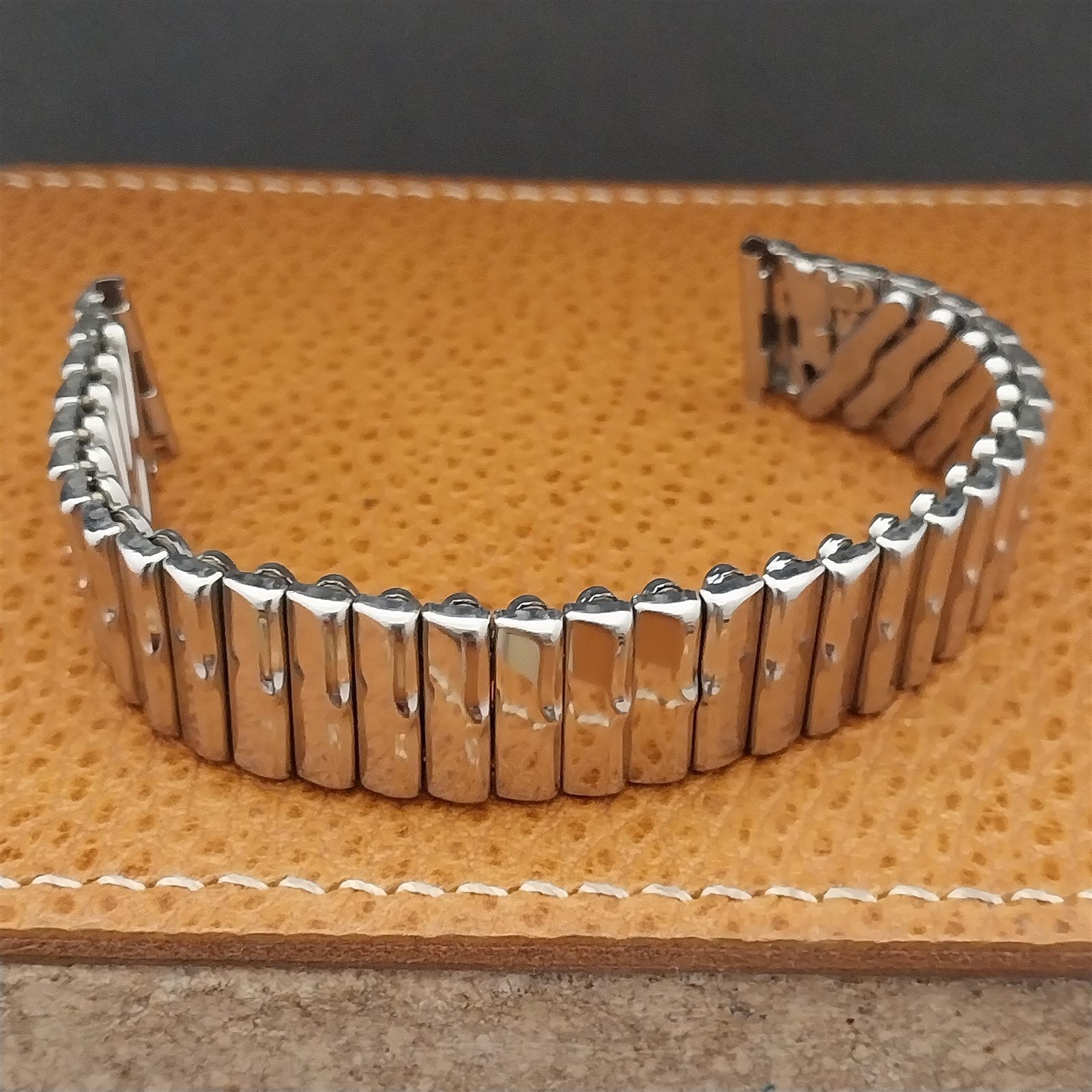Classic 1940s Bretton Stainless Steel Expansion Unused 5/8" Vintage Watch Band