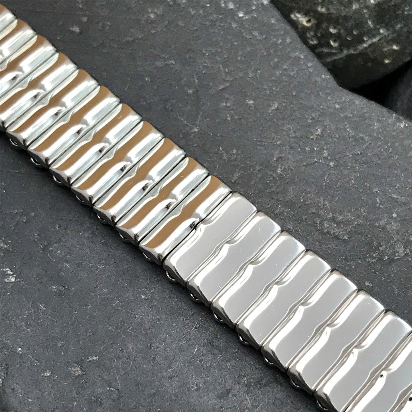 Classic 1940s Bretton Stainless Steel Expansion Unused 5/8" Vintage Watch Band