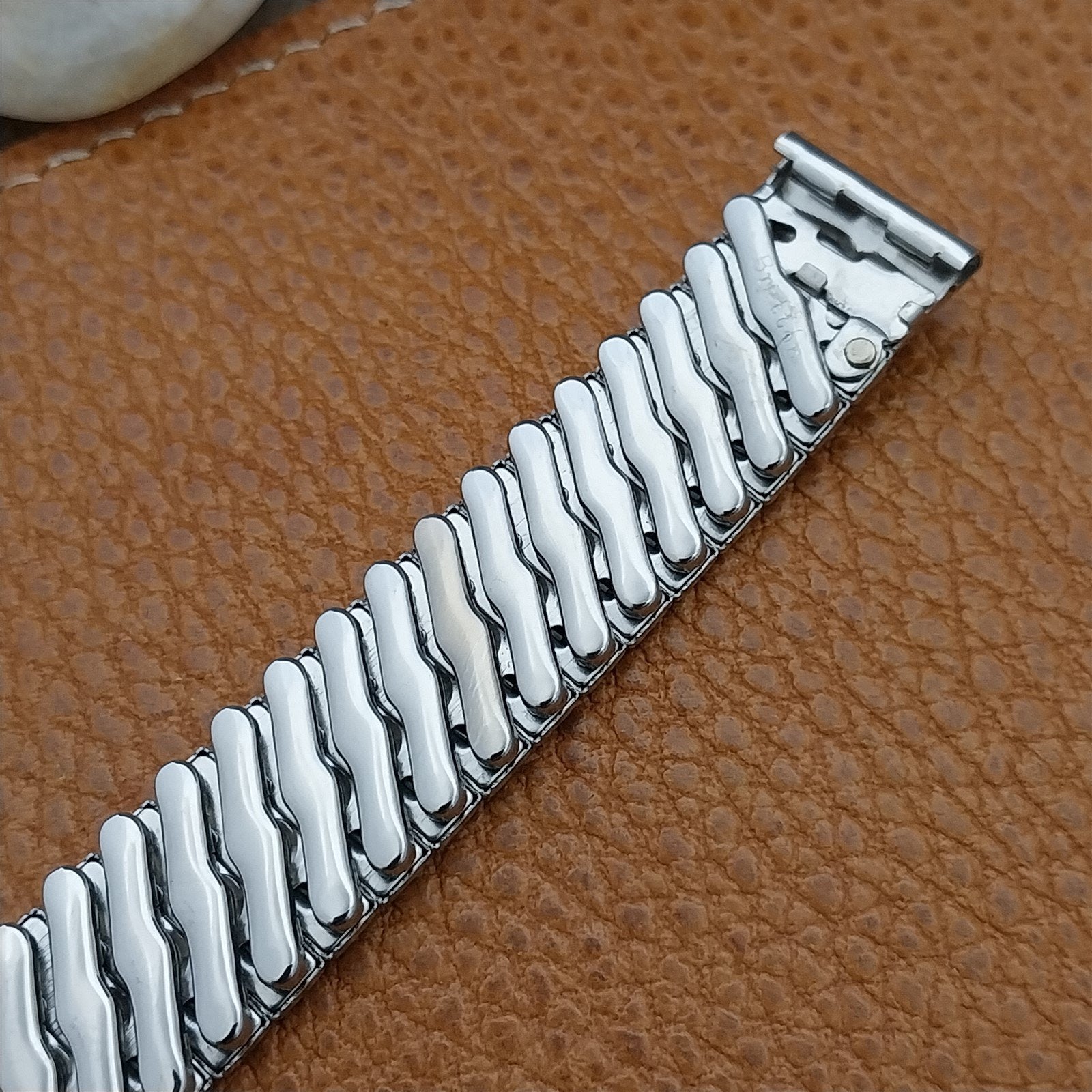 Classic 1940s Bretton Stainless Steel Expansion Unused 5/8" Vintage Watch Band