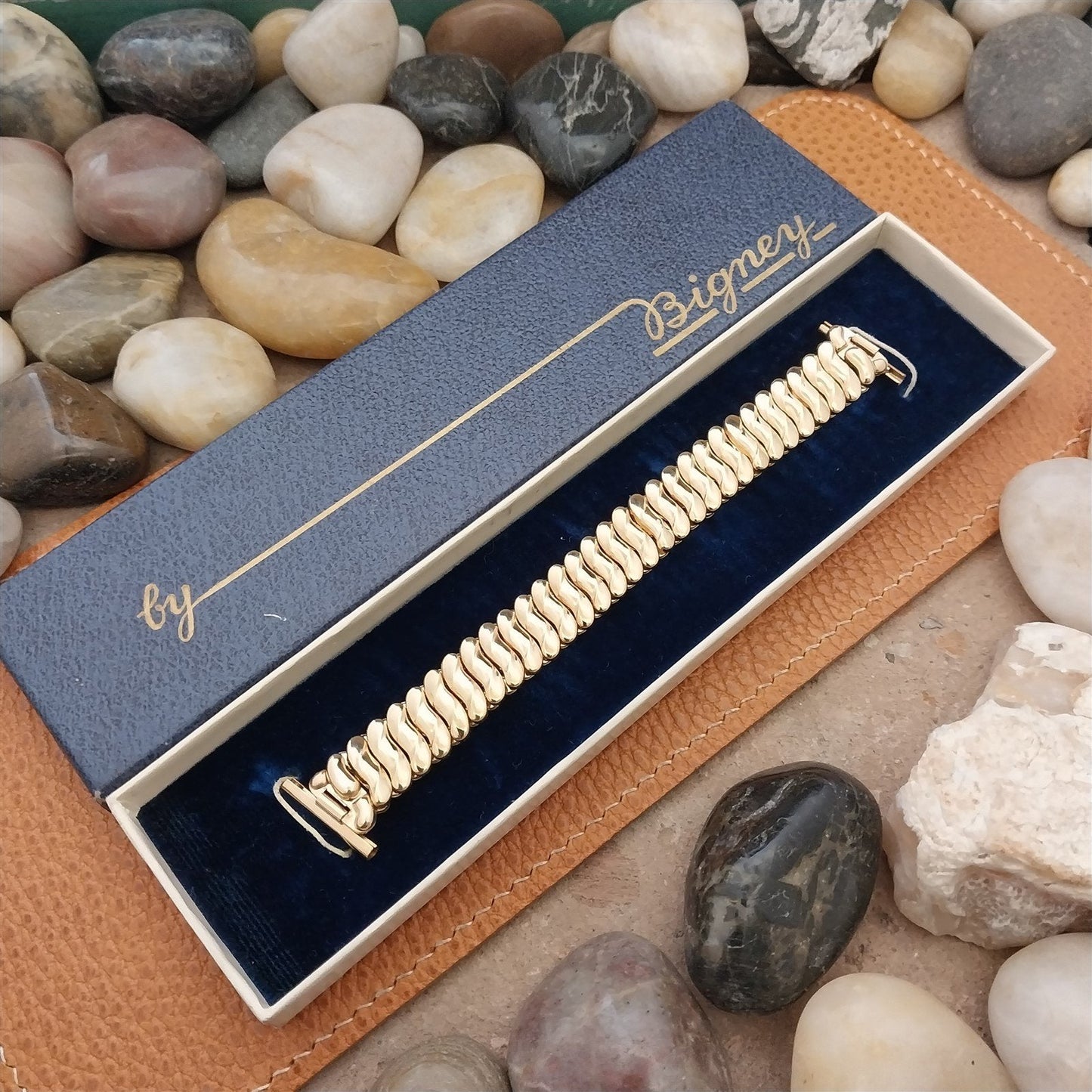 Vintage Bigney 16mm 18mm 19mm 12K Gold-Filled 1940s Unused Classic Watch Band