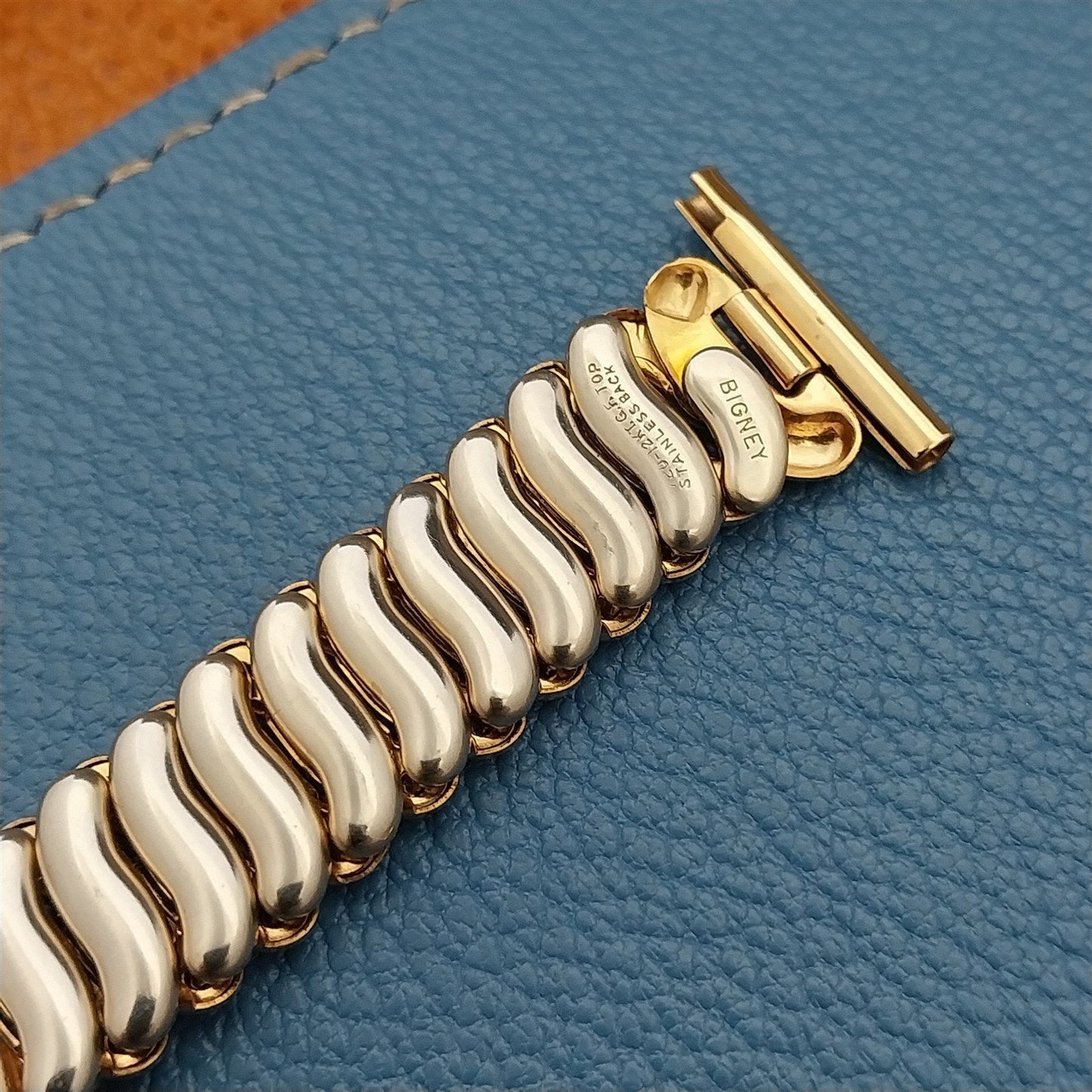 Vintage Bigney 16mm 18mm 19mm 12K Gold-Filled 1940s Unused Classic Watch Band