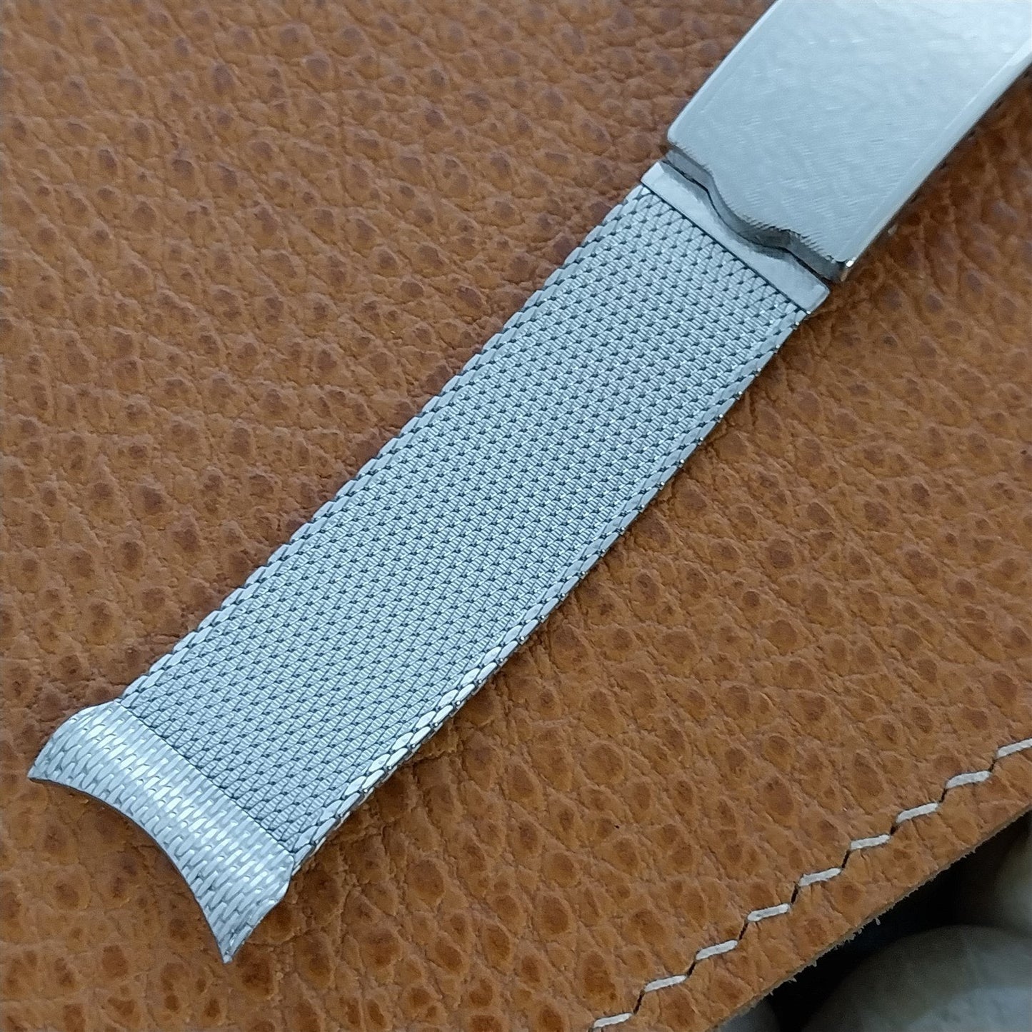 Vintage 19mm 18mm 1960s Classic Stainless Steel Mesh Watch Band Kestenmade USA