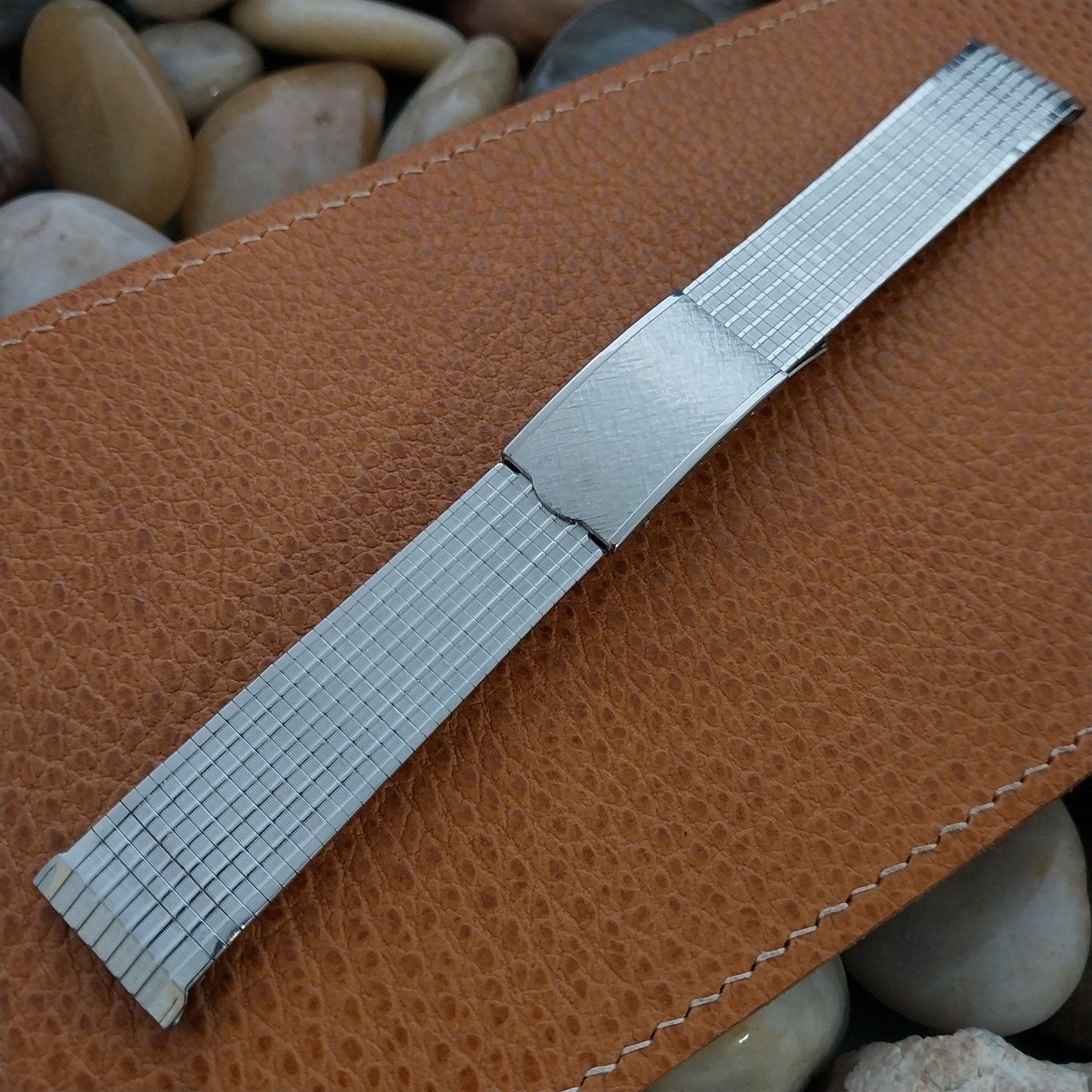 Vintage 19mm 18mm Stainless Steel Deployment Kestenmade Long 1960s Watch Band