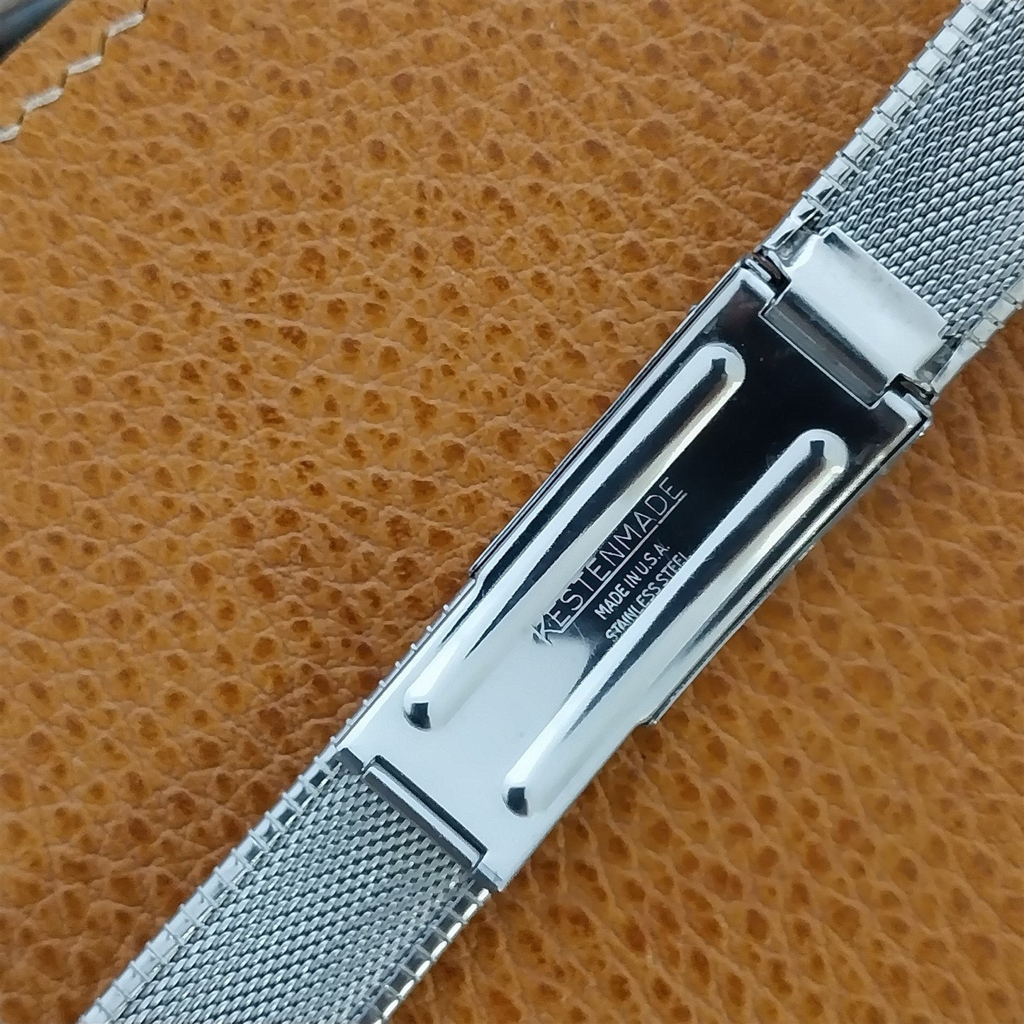 Vintage 19mm 18mm Stainless Steel Deployment Kestenmade Long 1960s Watch Band