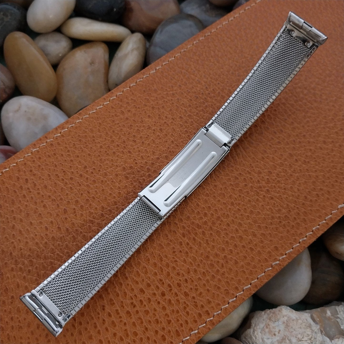 Vintage 19mm 18mm Stainless Steel Deployment Kestenmade Long 1960s Watch Band