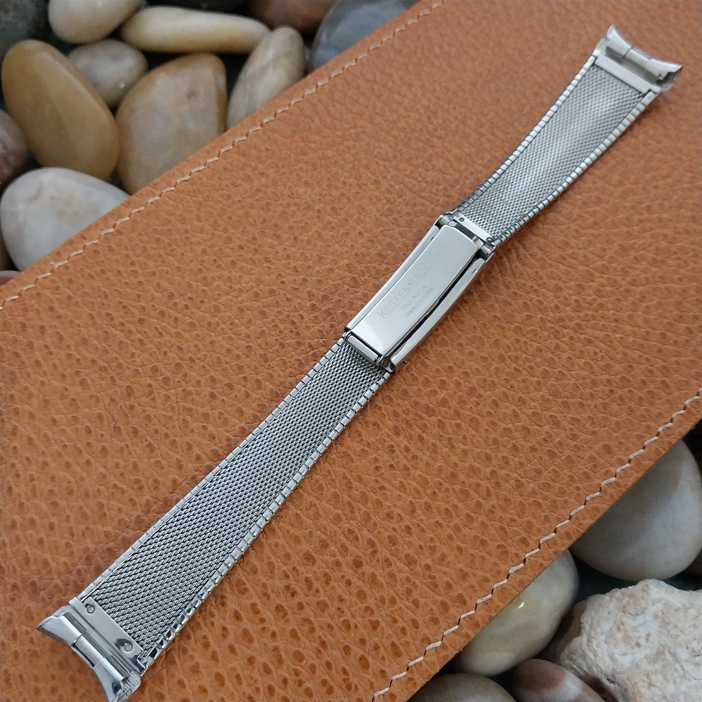 19mm 18mm 1960s Kestenmade Stainless Steel Deployment Unused Vintage Watch Band