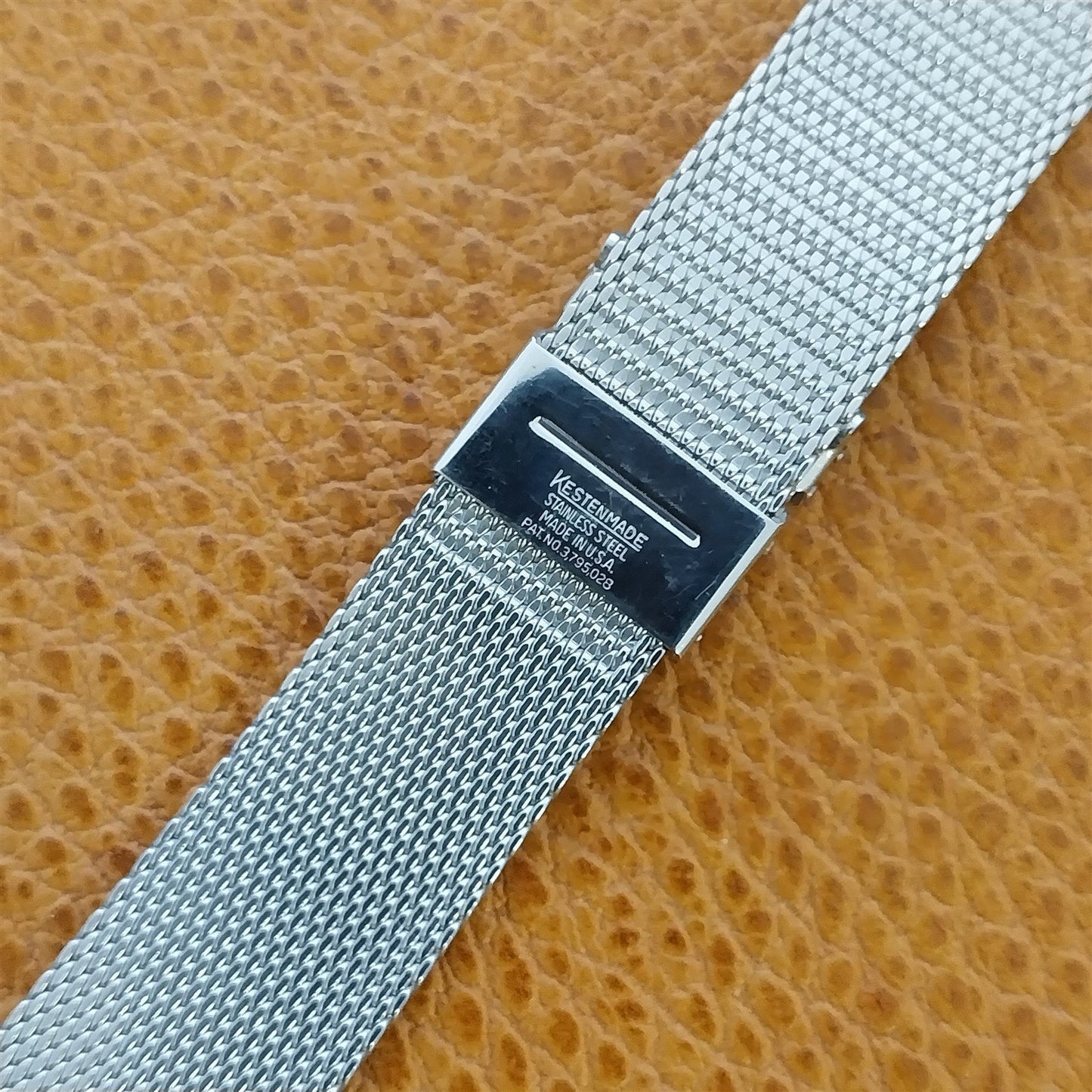 Vintage 19mm 18mm Stainless Steel Mesh nos 1960s Kestenmade Watch Band