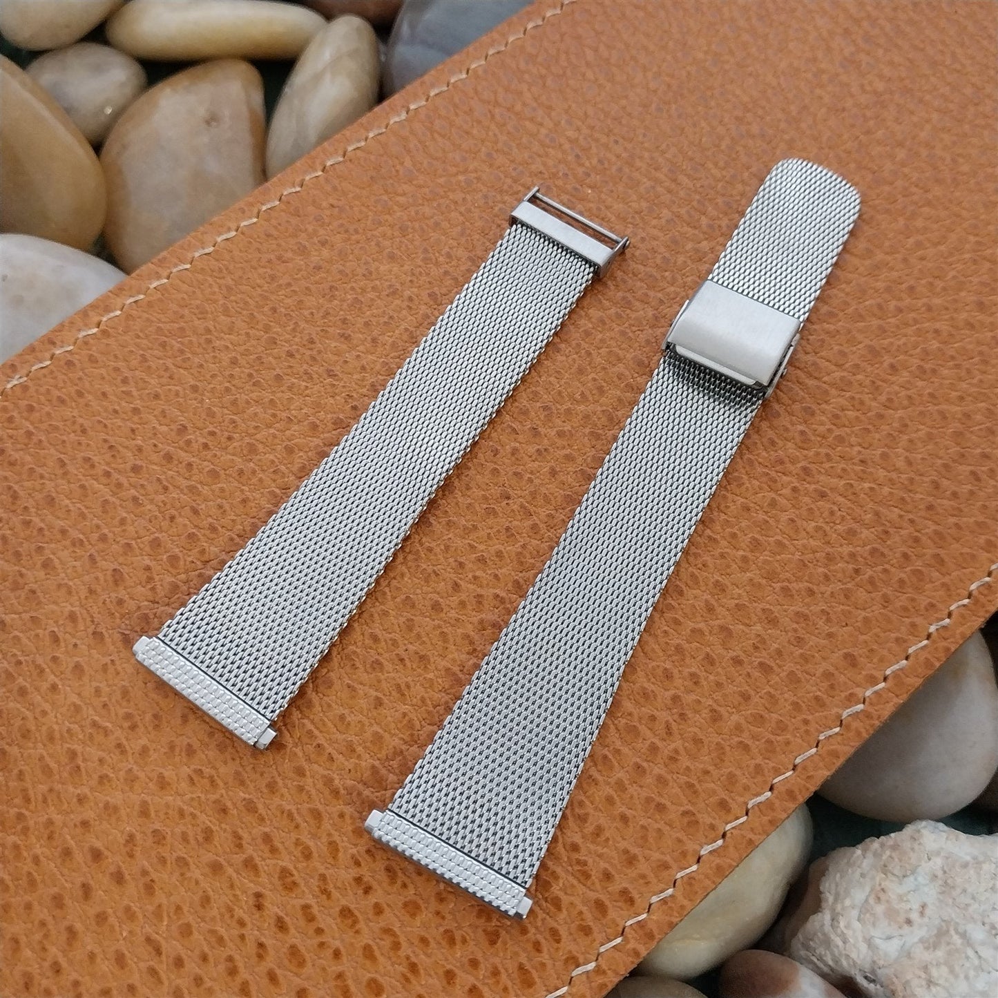 Stainless Steel Mesh 1960s-1970s nos Vintage Watch Band 18mm 19mm 20mm