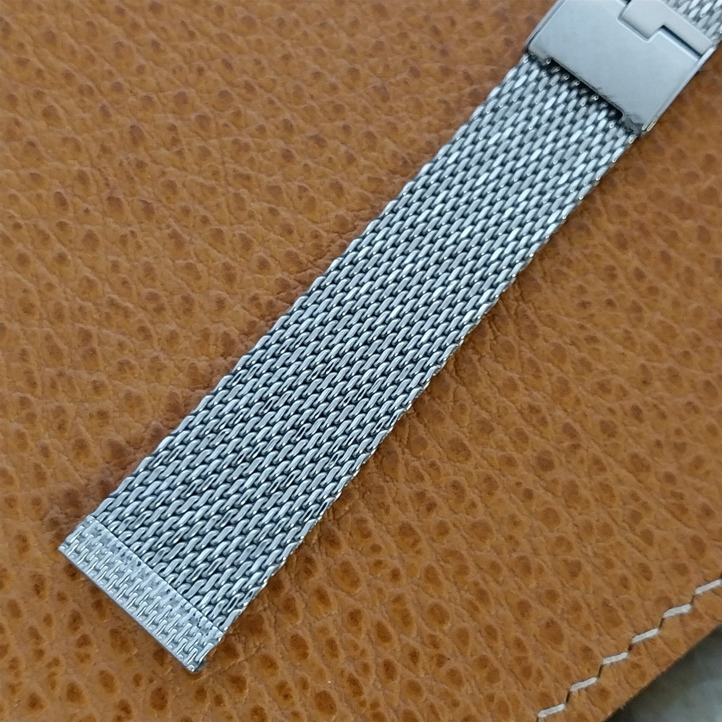 Stainless Steel Mesh 11/16" 17.2mm Lenox USA 1960s Vintage Watch Band