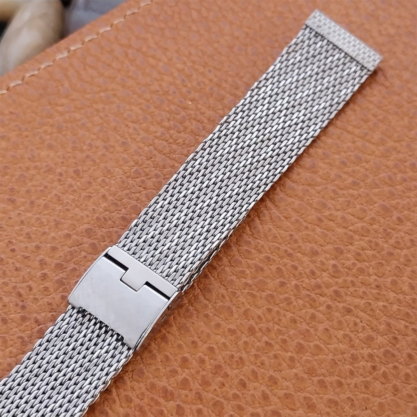 Stainless Steel Mesh 11/16" 17.2mm Lenox USA 1960s Vintage Watch Band