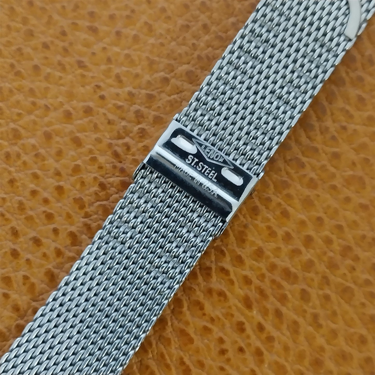 Stainless Steel Mesh 11/16" 17.2mm Lenox USA 1960s Vintage Watch Band