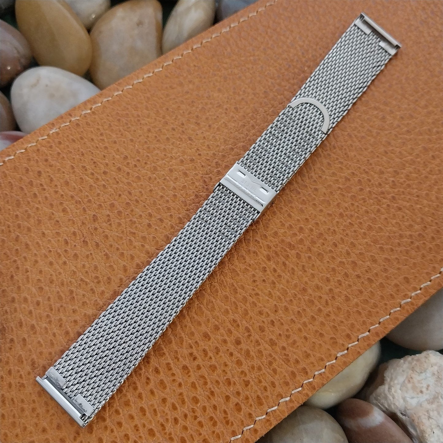 Stainless Steel Mesh 11/16" 17.2mm Lenox USA 1960s Vintage Watch Band