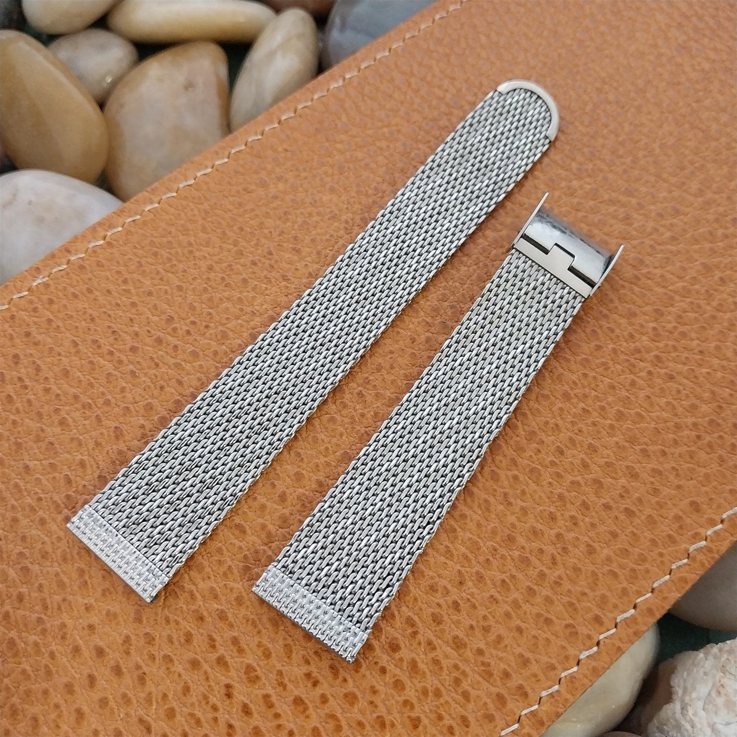 Stainless Steel Mesh 11/16" 17.2mm Lenox USA 1960s Vintage Watch Band