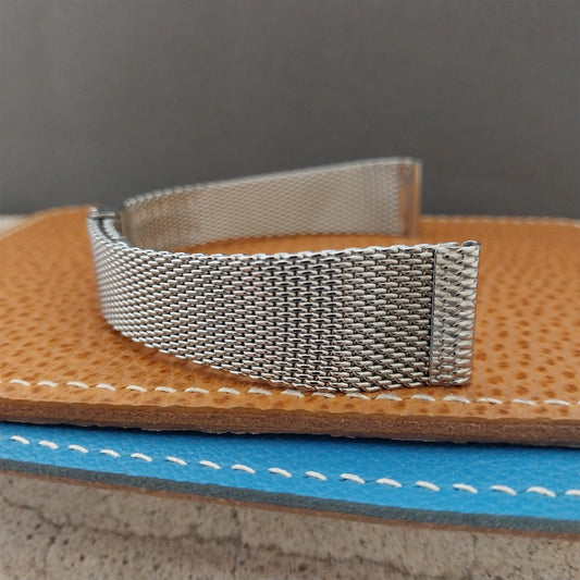 17.2mm 11/16" Stainless Steel Mesh nos 1960s Kestenmade USA Vintage Watch Band