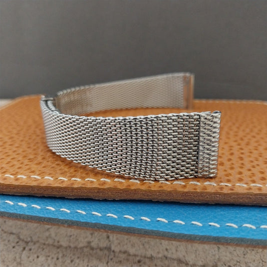 17.2mm 11/16" Stainless Steel Mesh nos 1960s Kestenmade USA Vintage Watch Band