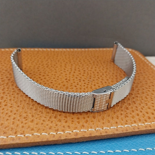 17.2mm 11/16" Stainless Steel Mesh nos 1960s Kestenmade USA Vintage Watch Band