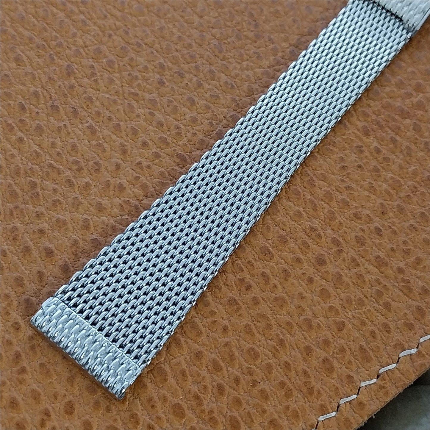 17.2mm 11/16" Stainless Steel Mesh nos 1960s Kestenmade USA Vintage Watch Band