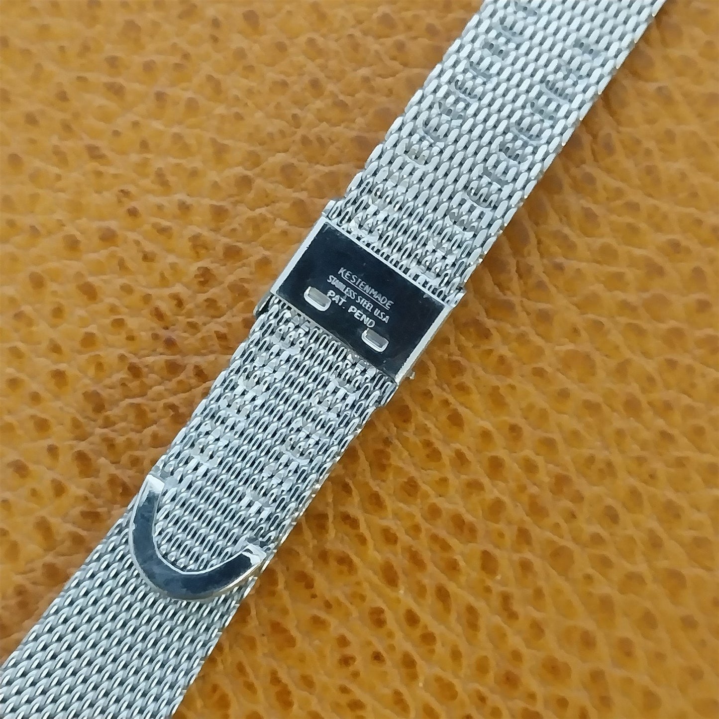 17.2mm 11/16" Stainless Steel Mesh nos 1960s Kestenmade USA Vintage Watch Band