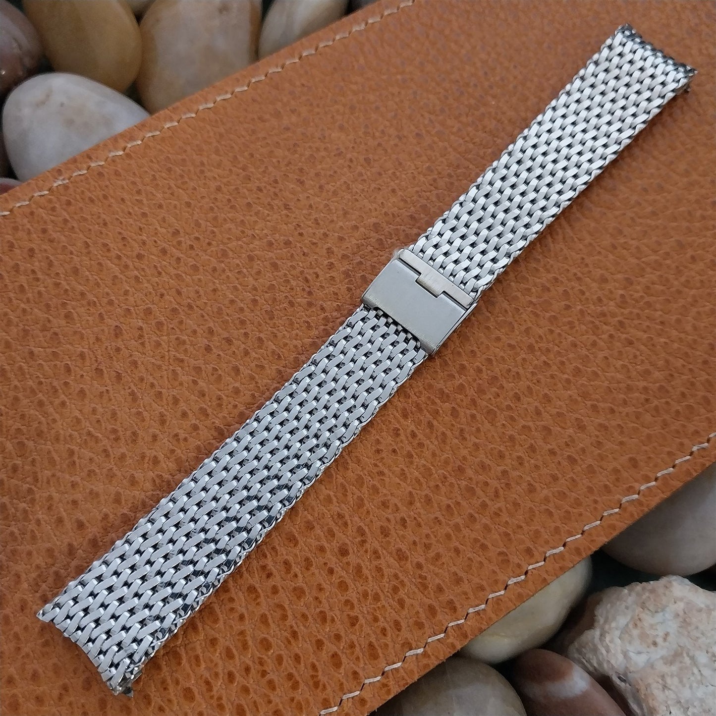 Vintage 17.2mm Stainless Steel Mesh Unused 1960s Kestenmade Classic Watch Band