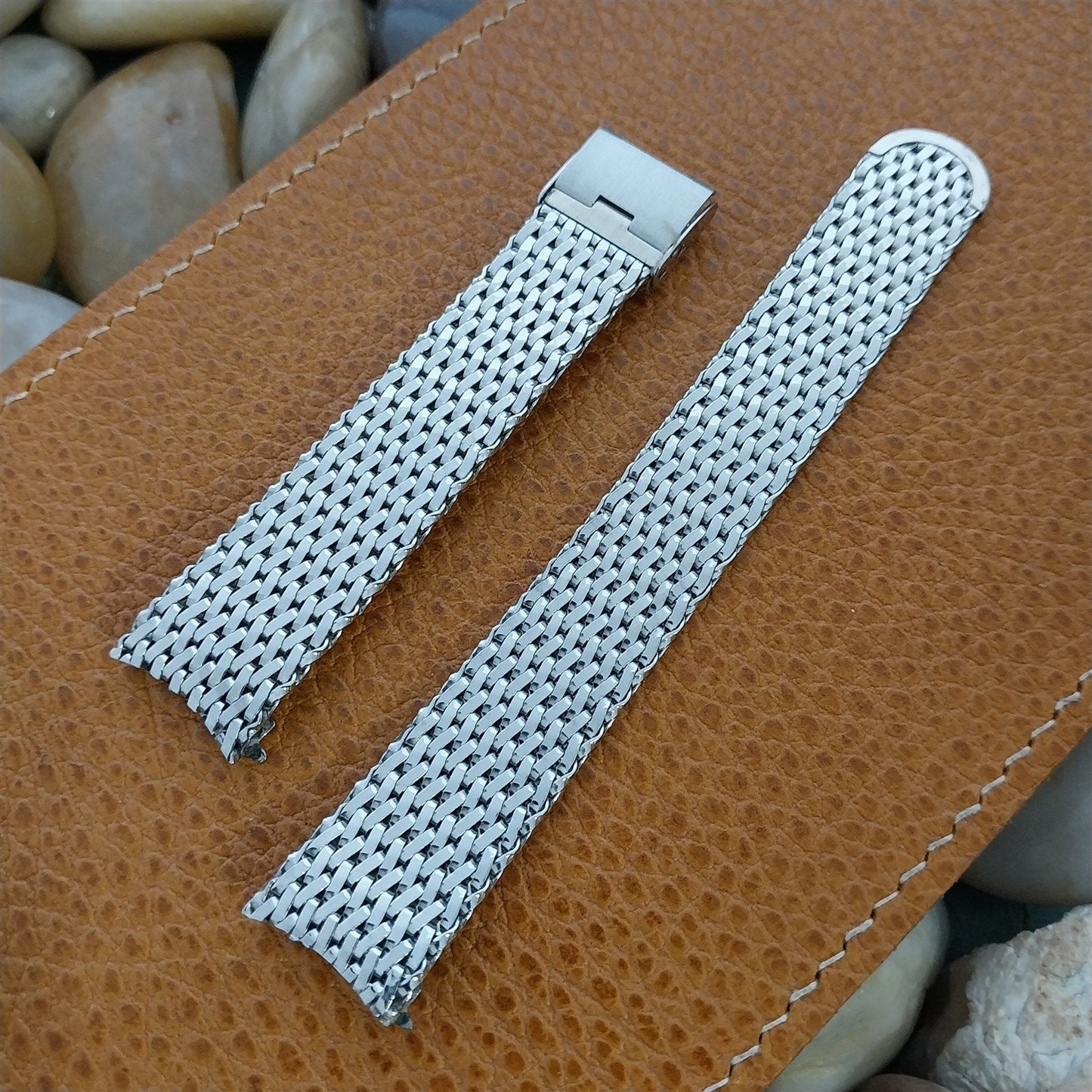 Vintage 17.2mm Stainless Steel Mesh Unused 1960s Kestenmade Classic Watch Band