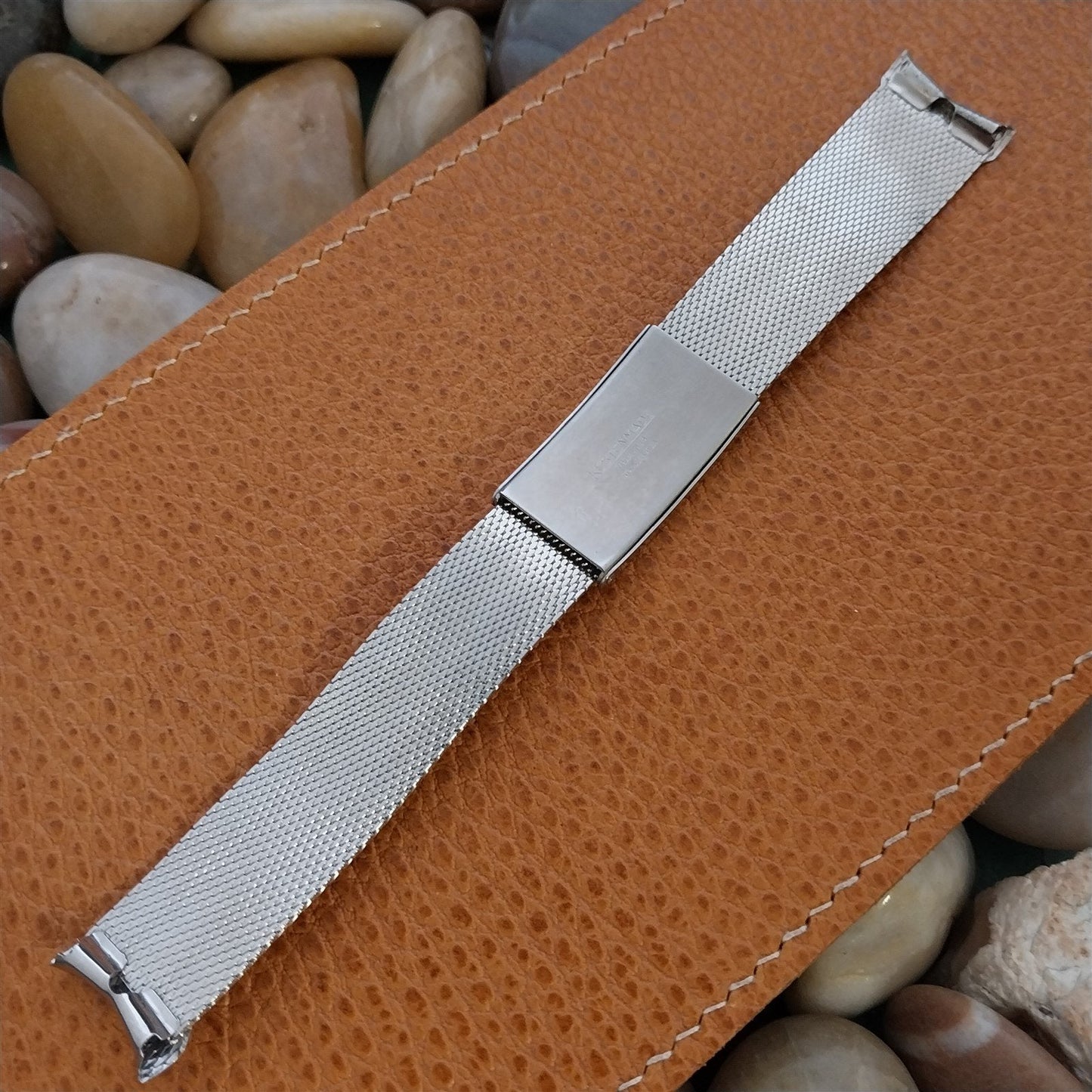 Vintage 19mm 18mm Stainless Steel Mesh Long Kestenmade Unused 1960s Watch Band