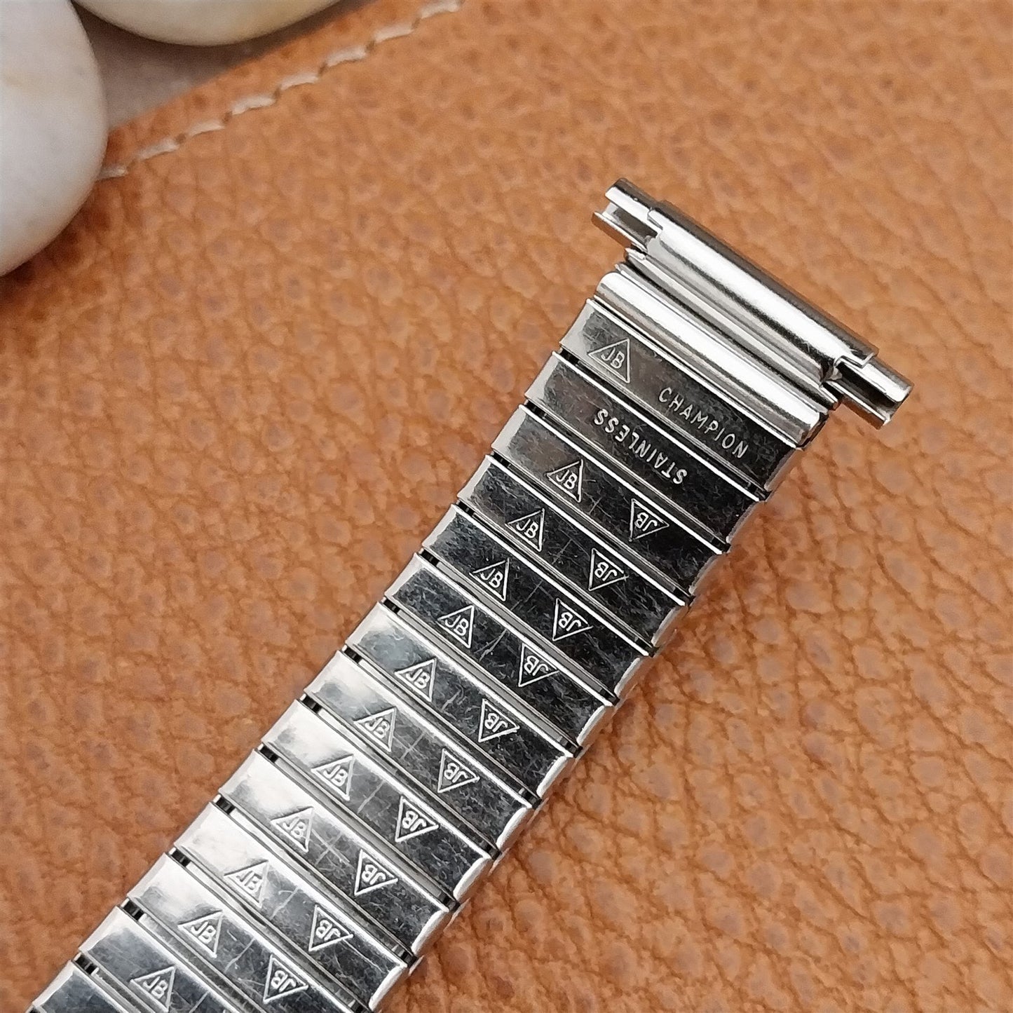 Vintage 18mm 19mm 20mm JB Champion Stainless Steel Expansion Unused Watch Band