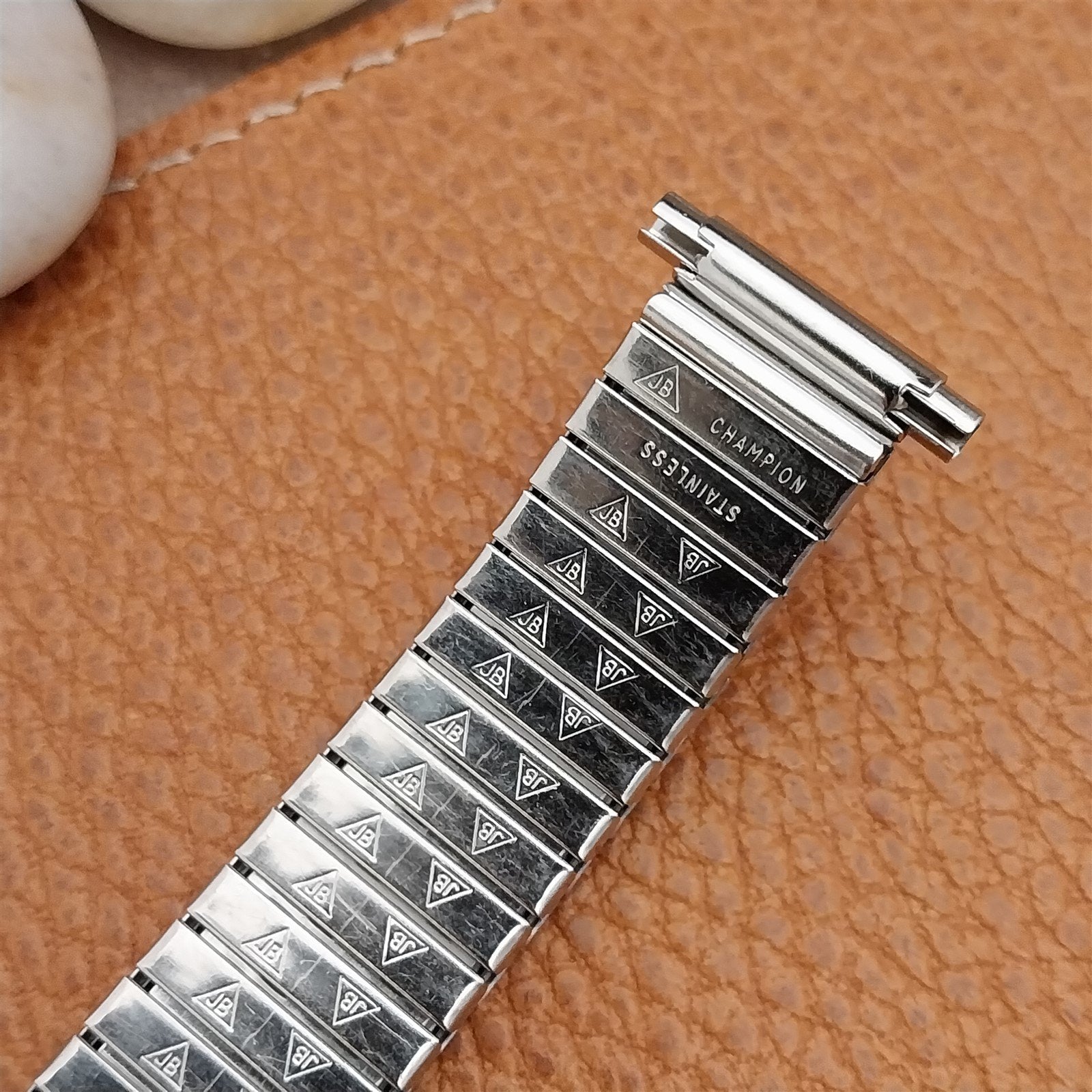 Vintage 18mm 19mm 20mm JB Champion Stainless Steel Expansion Unused Watch Band