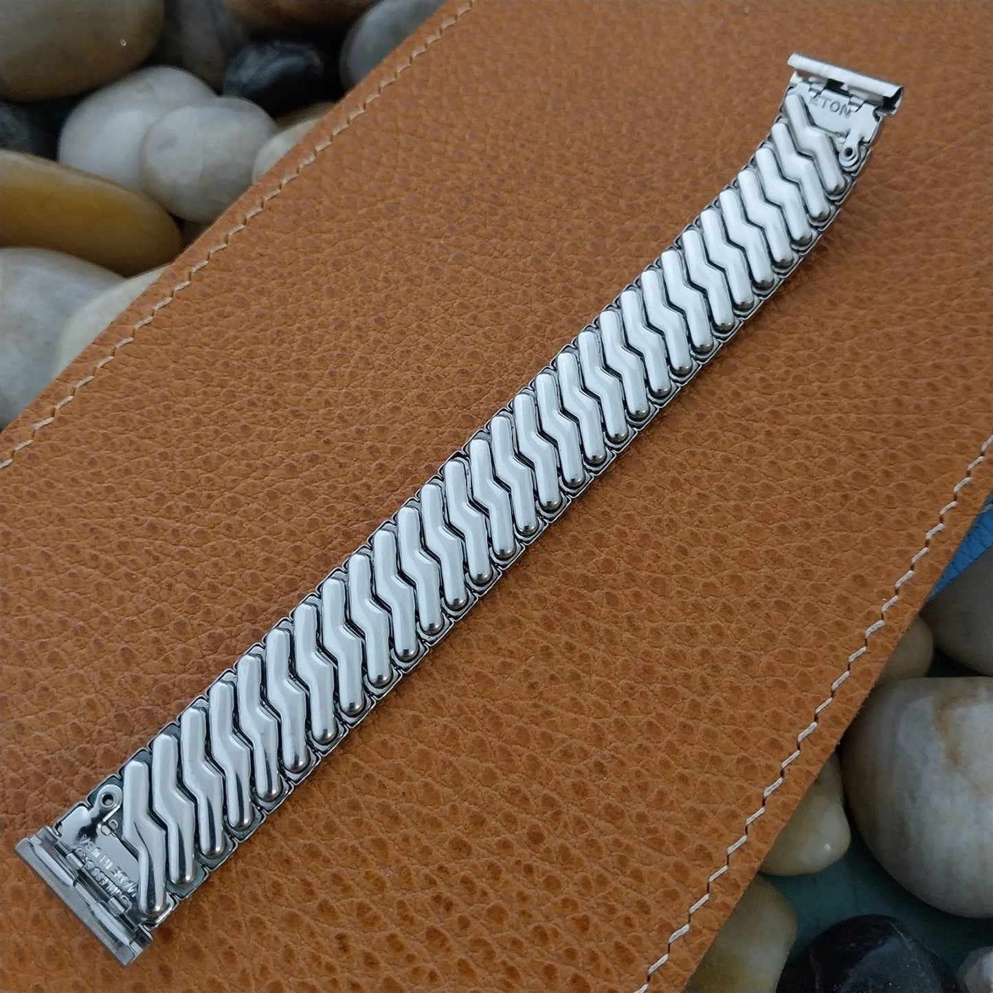 Eton USA 17.2mm 17mm 16mm Stainless Steel Expansion nos 1950s Vintage Watch Band