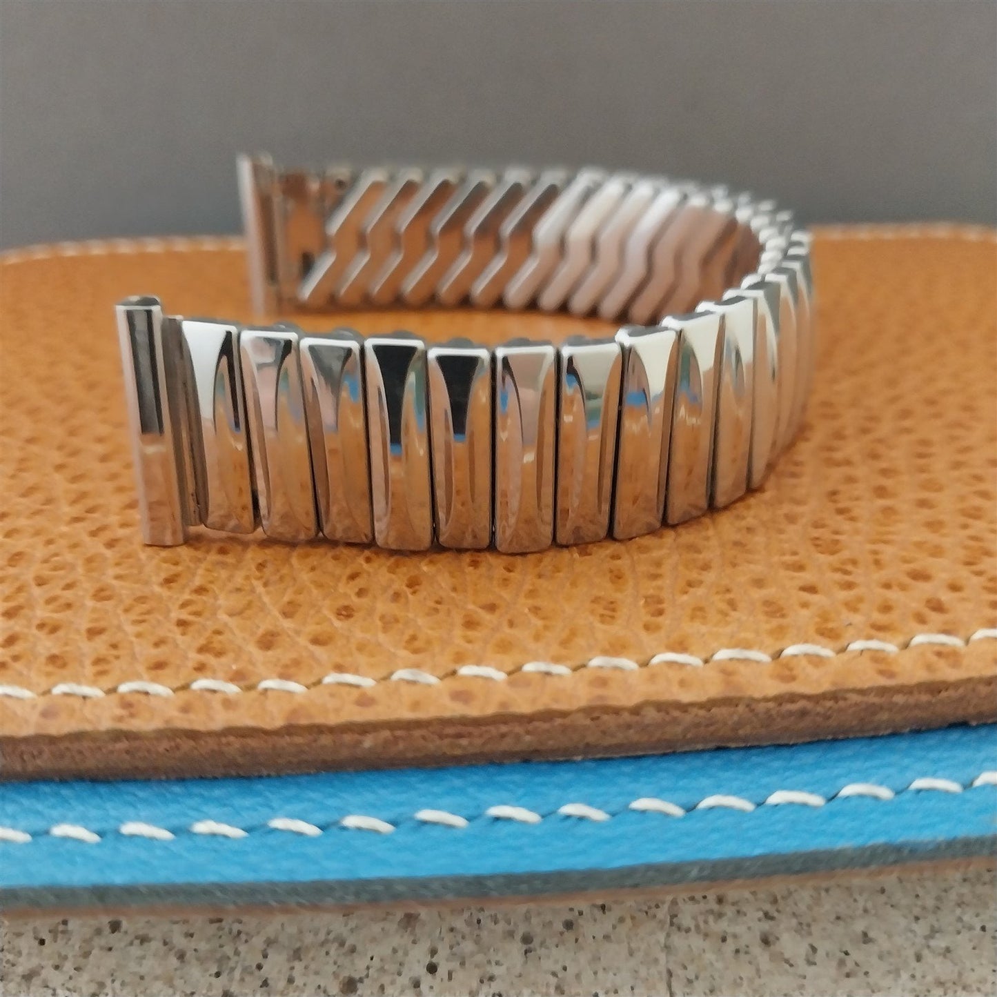 Eton Vintage 17.2mm 17mm 16mm Stainless Steel Expansion Unused 1950s Watch Band