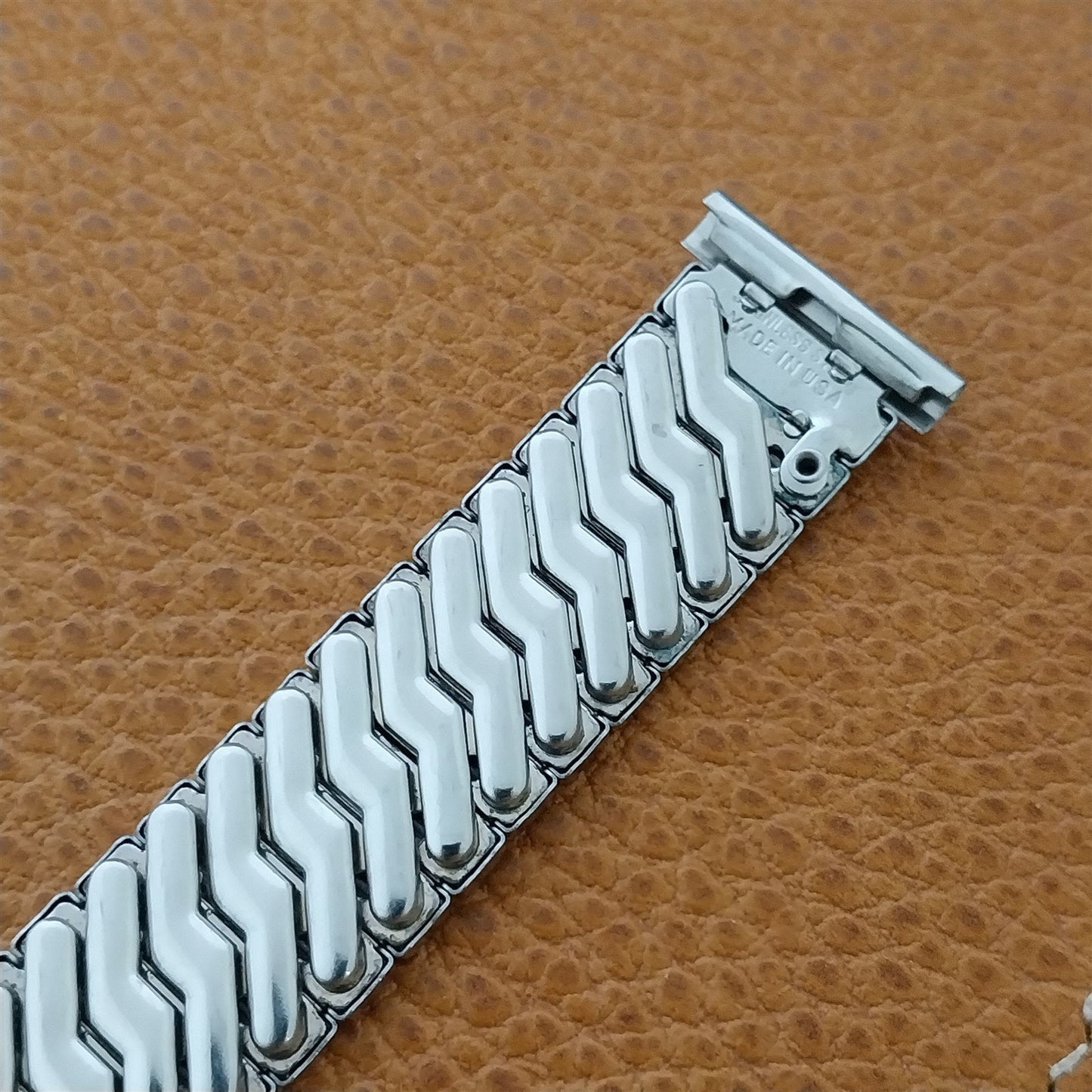 1950s Eton Stainless Steel Expansion 16mm 18mm 19mm Vintage Unused Watch Band