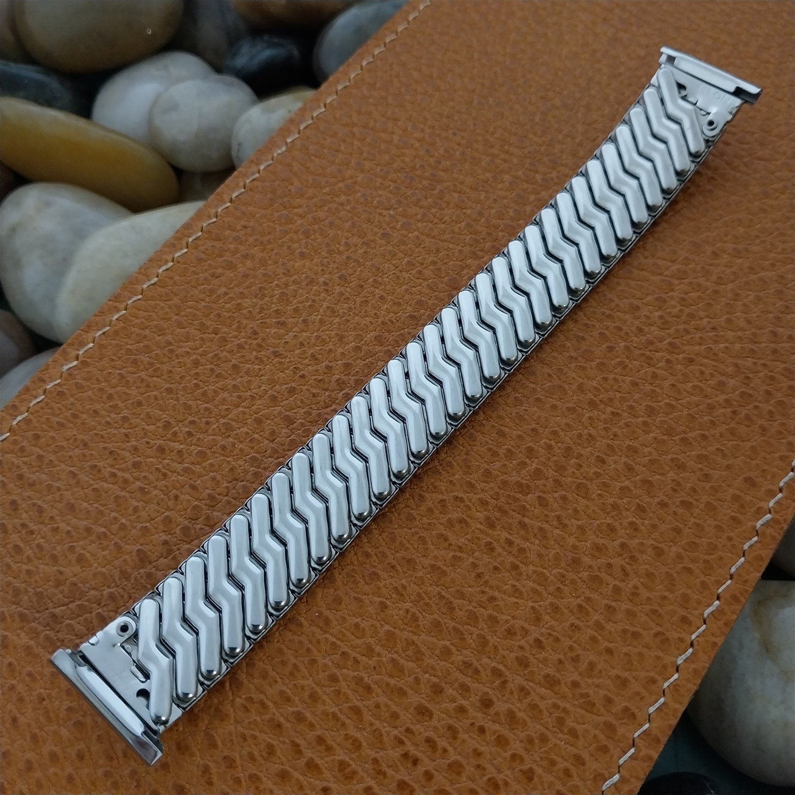 Vintage 1950s Eton USA Stainless Steel Expansion nos Unused Watch Band 16mm-19mm