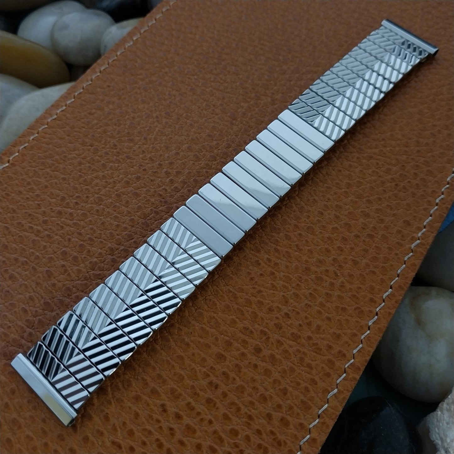 Vintage Eton USA 3/4" Stainless Steel 17.2mm Wide nos 1950s Unused Watch Band