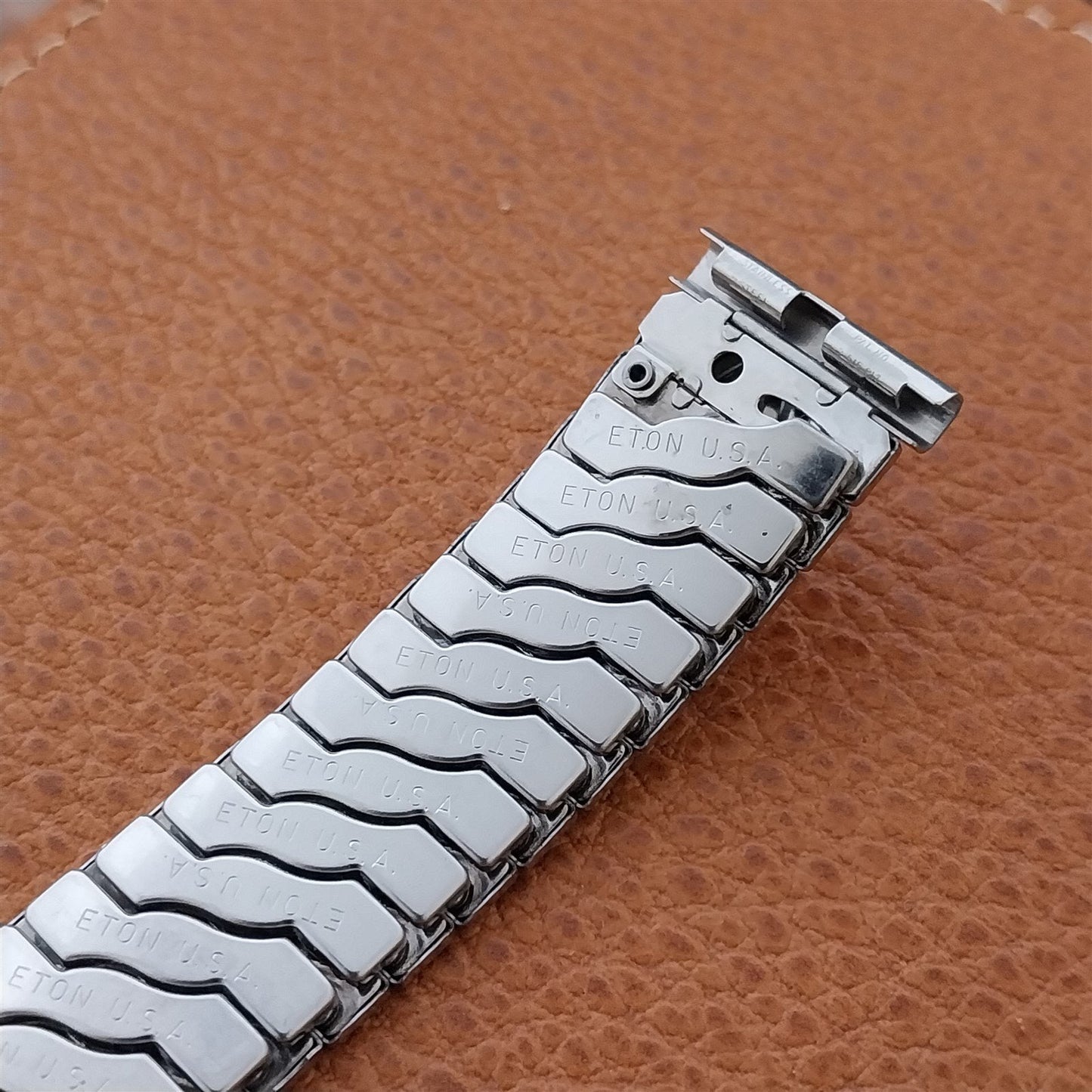 Vintage Eton USA 3/4" Stainless Steel 17.2mm Wide nos 1950s Unused Watch Band