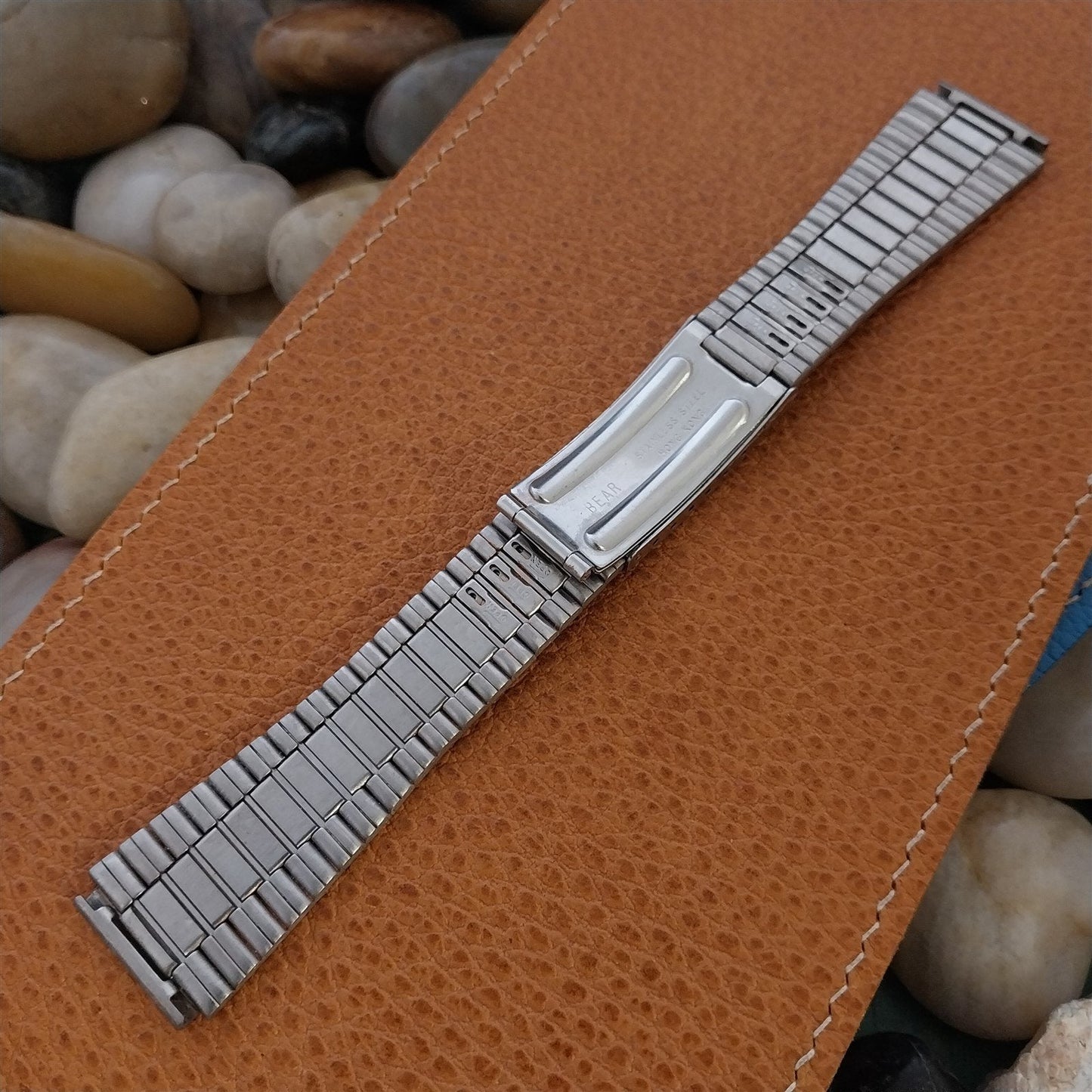 19mm Stainless Steel 1970s Prospect LED LCD nos Vintage Watch Band