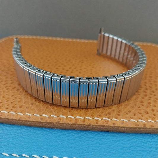 BearFlex Japan Stainless Steel Expansion nos 16mm-20mm 1970s Vintage Watch Band