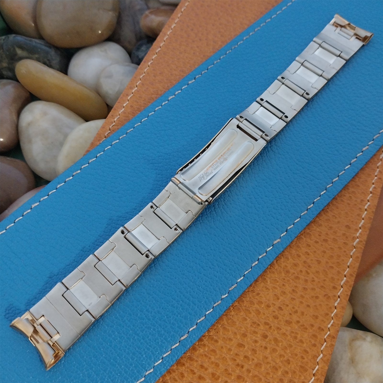 18mm 19mm Kreisler Stelux Gold-Tone 1970s Unused Vintage Watch Band
