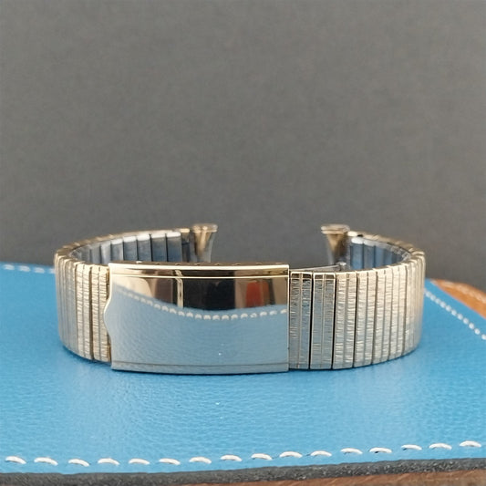 19mm 18mm 17mm Kreisler Gold rgp Expansion Deployant 1960s Vintage Watch Band